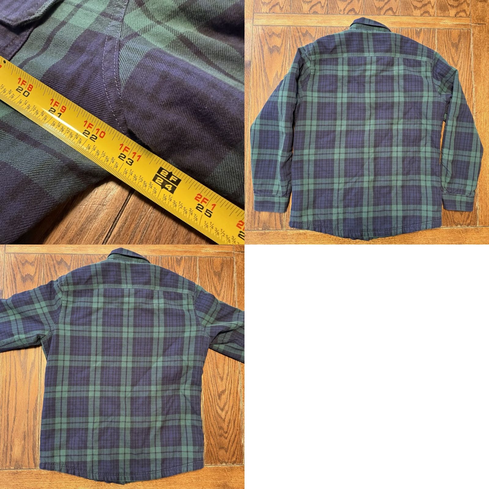 Vintage LL Bean Shacket Mens Large Green Blue Plaid Primaloft Quilt Lined Shirt Jacket Size US M / EU 48-50 / 2 - 8 Thumbnail