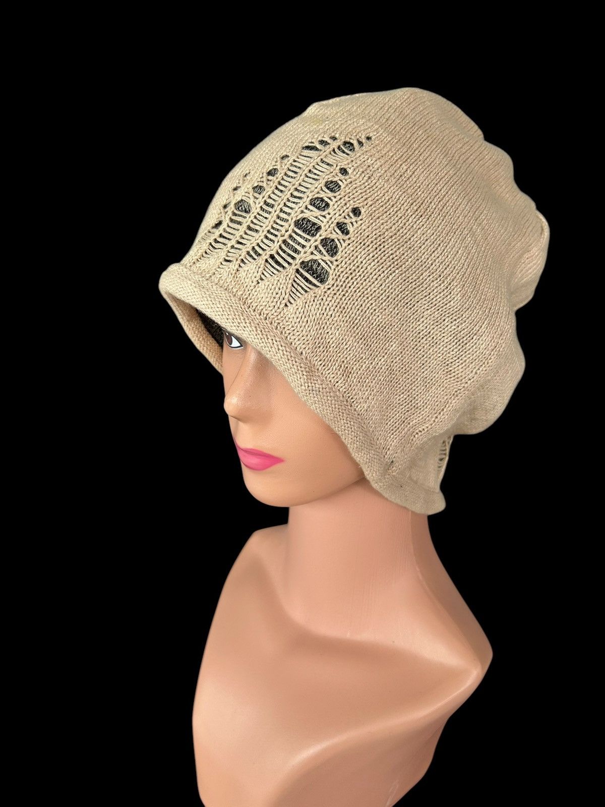 Japanese Brand × Kapital × Vintage Japanese Distressed Punk Bondage Style Beanie Hats Size ONE SIZE - 4 Thumbnail