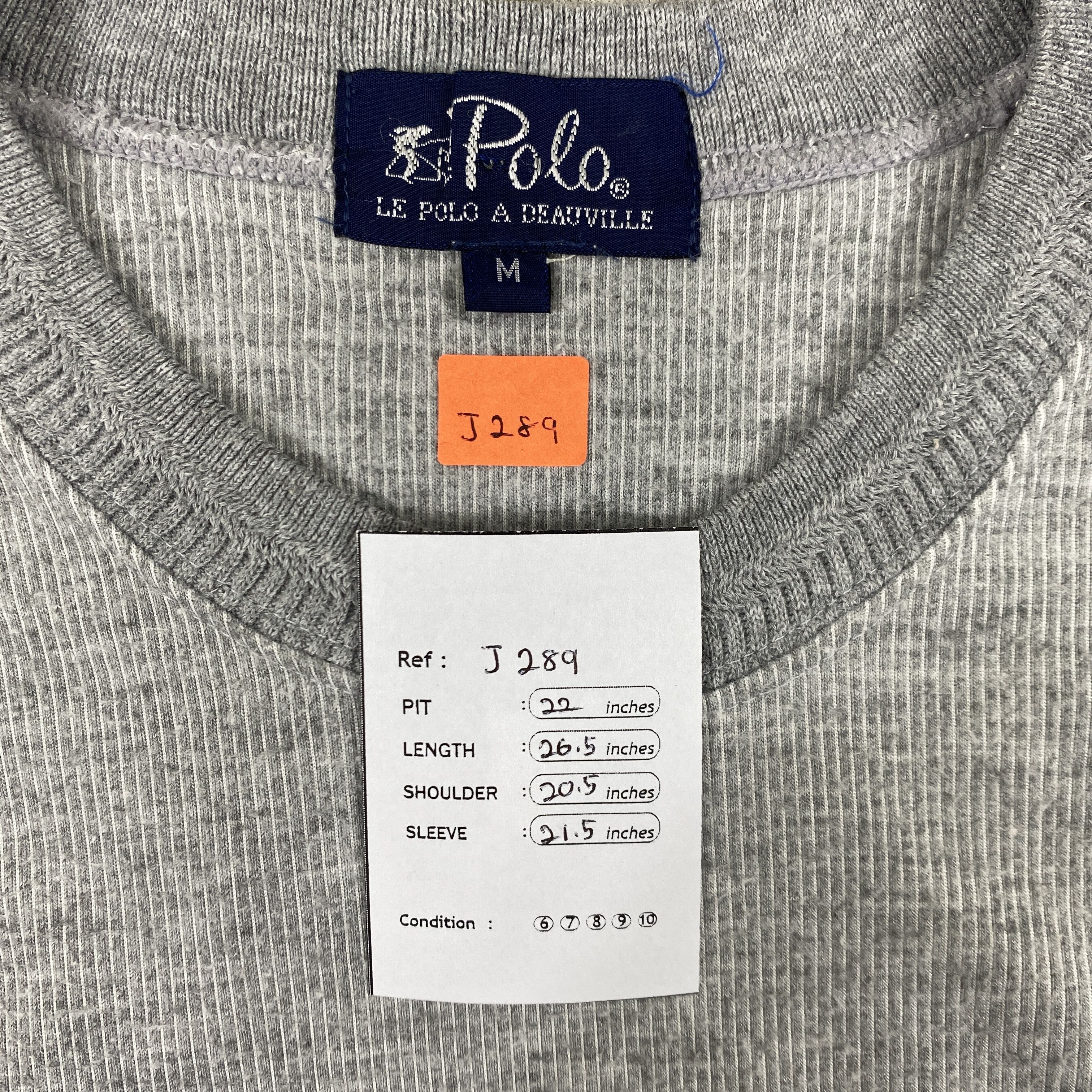 Japanese Brand Vintage Japanese Brand Le Polo Gray Sweatershirt -J289 Size US M / EU 48-50 / 2 - 4 Thumbnail