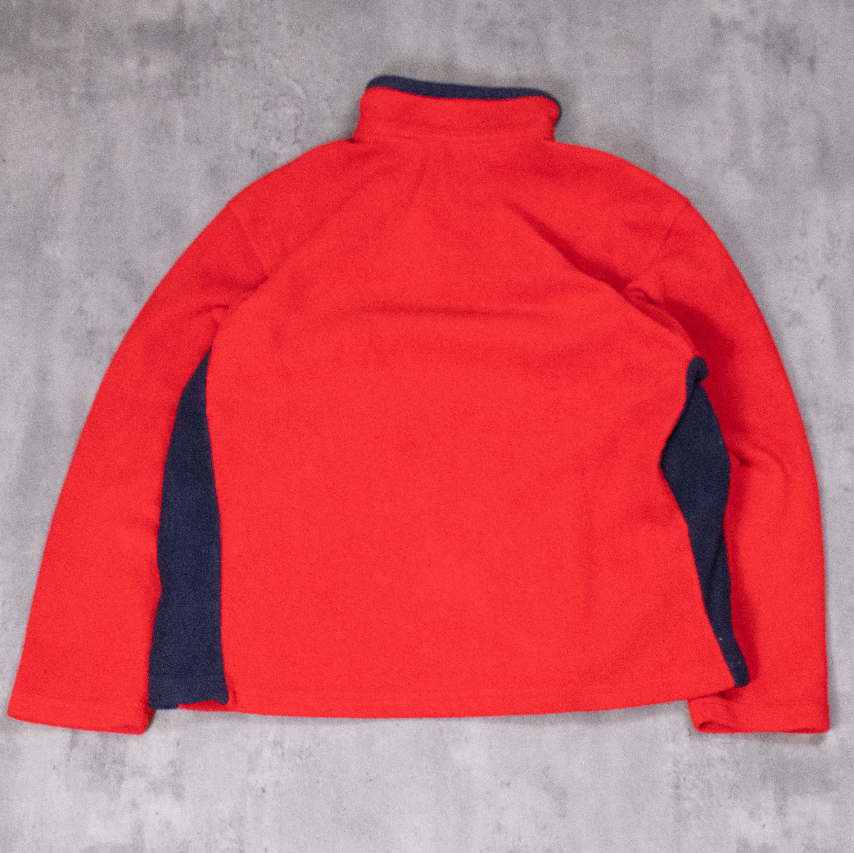Vintage Vintage 1990s Weather Spirits Red Half Zip Fleece Jacket Size US M / EU 48-50 / 2 - 9 Thumbnail