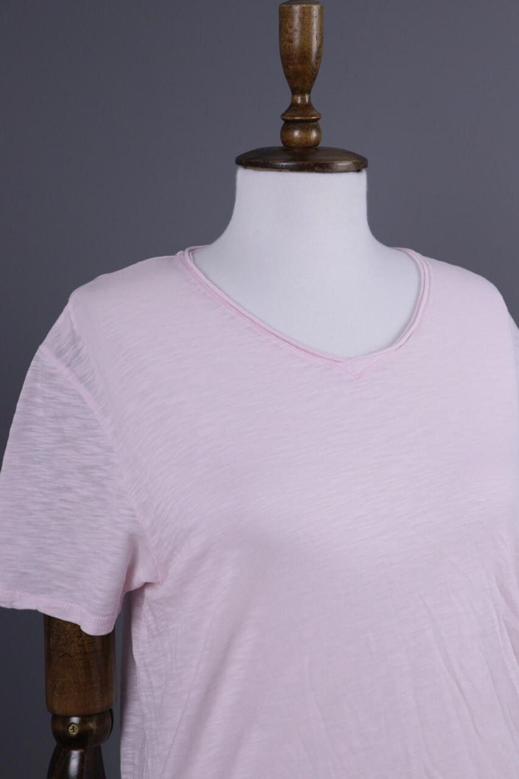 Zadig & Voltaire Zadig & Voltaire Pink Scoop Neck Summer T-Shirt Size M Size M / US 6-8 / IT 42-44 - 6 Thumbnail