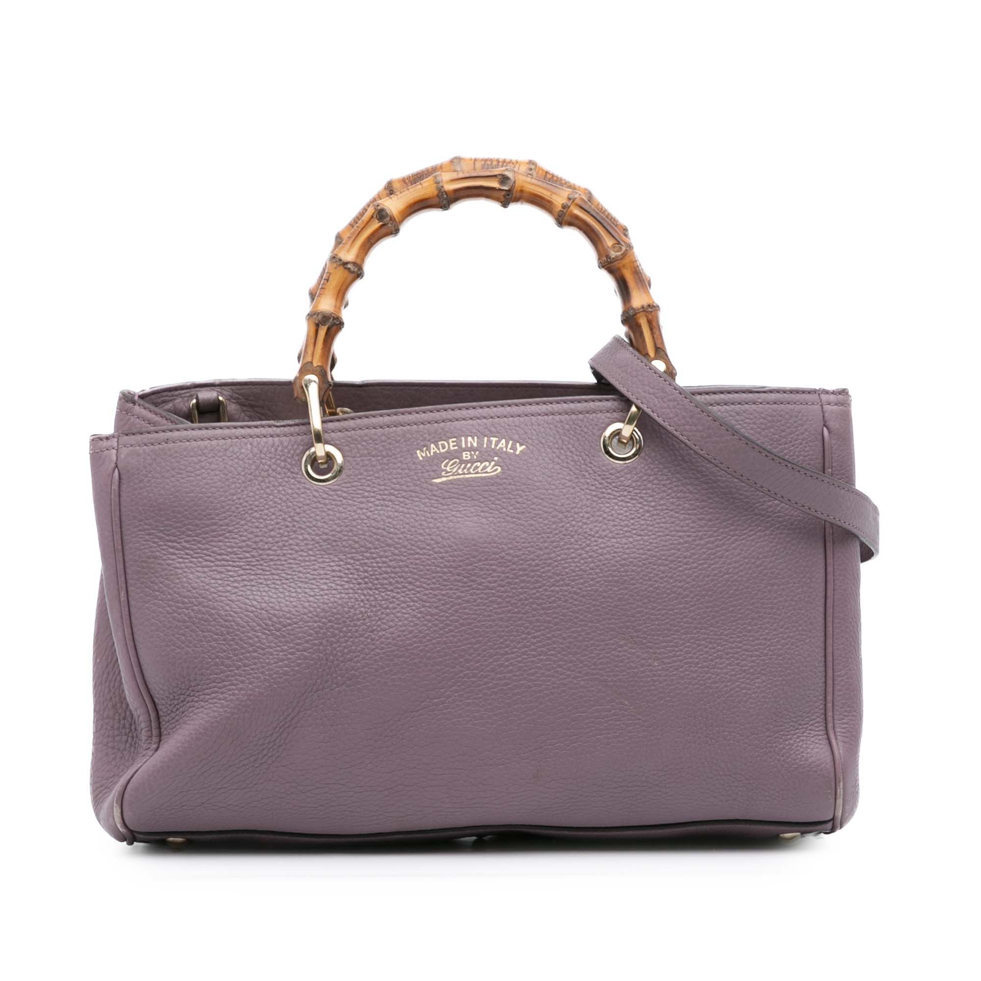 Gucci Gucci Medium Calfskin Bamboo Shopper Satchel Size ONE SIZE - 1 Thumbnail