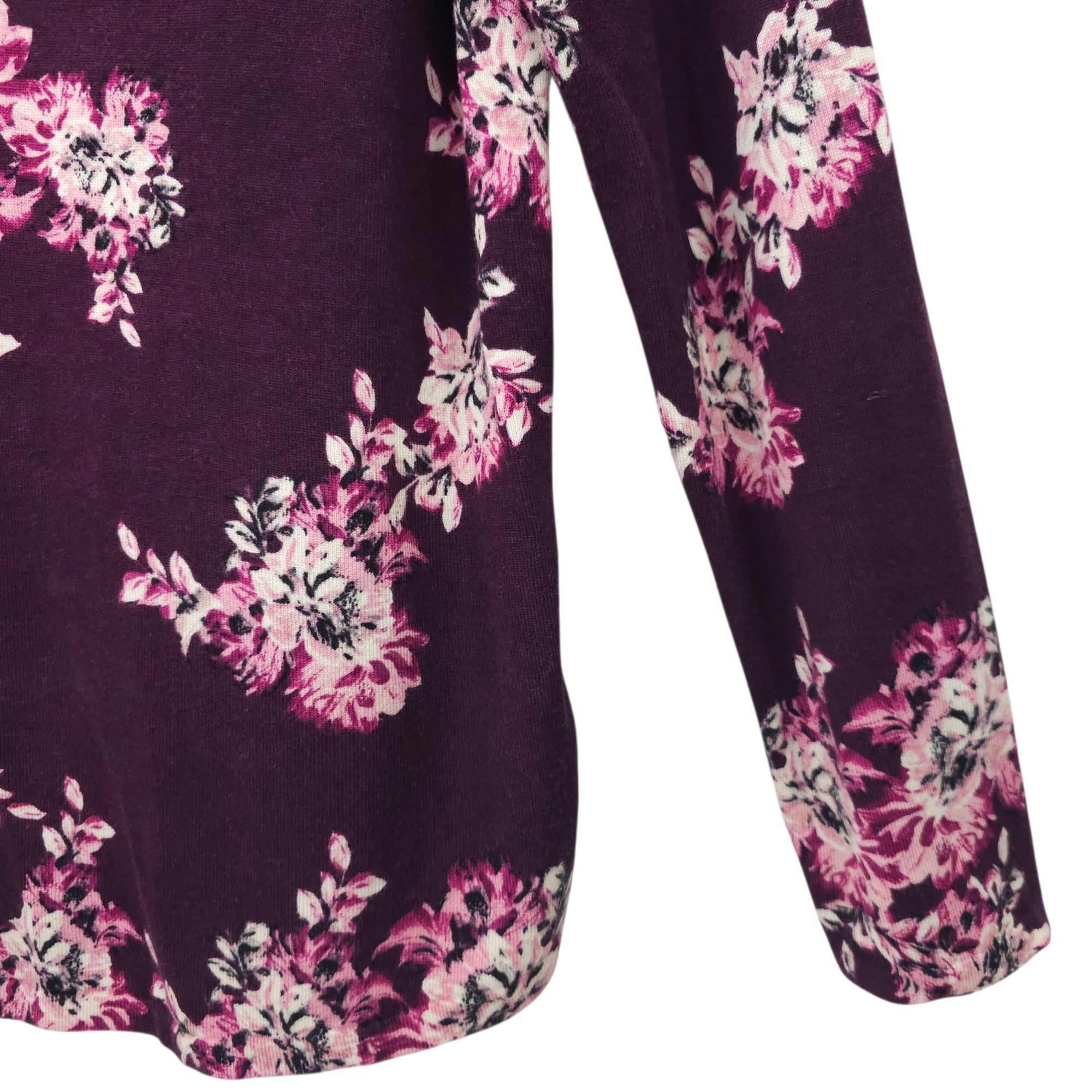 Chicos Chicos Simply Floral Knit Top Sweater Womens Size 1 US M Size M / US 6-8 / IT 42-44 - 16 Thumbnail