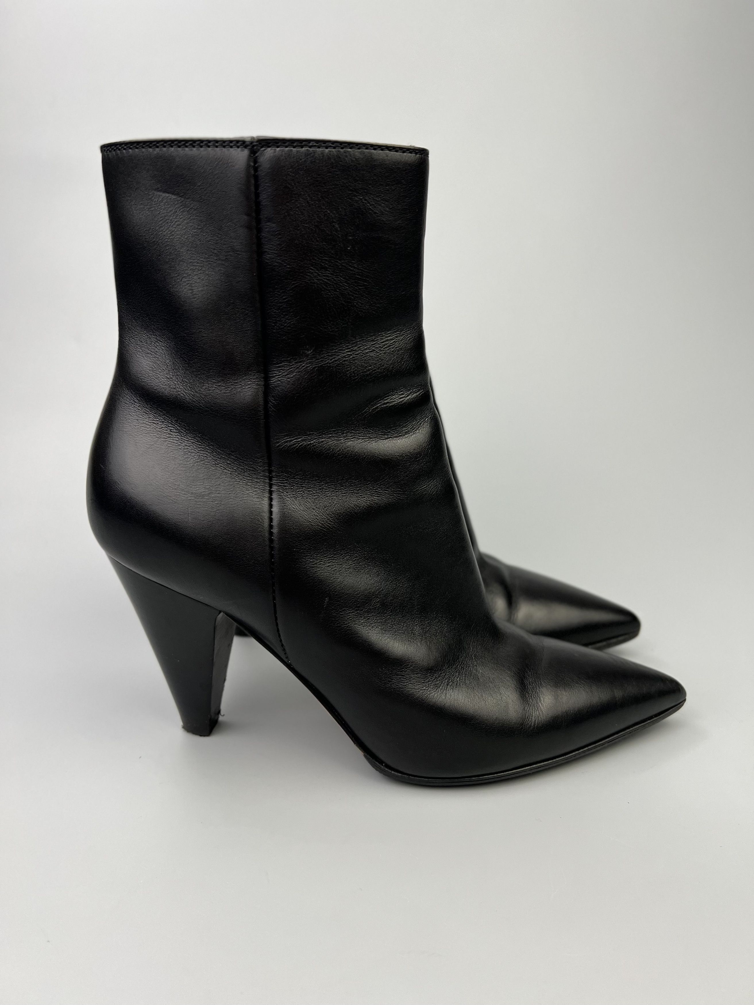 Gianvito Rossi Gianvito Rossi Black Pointed Toe Heel Boots Size IT34 Size US 4 / IT 34 - 2 Thumbnail