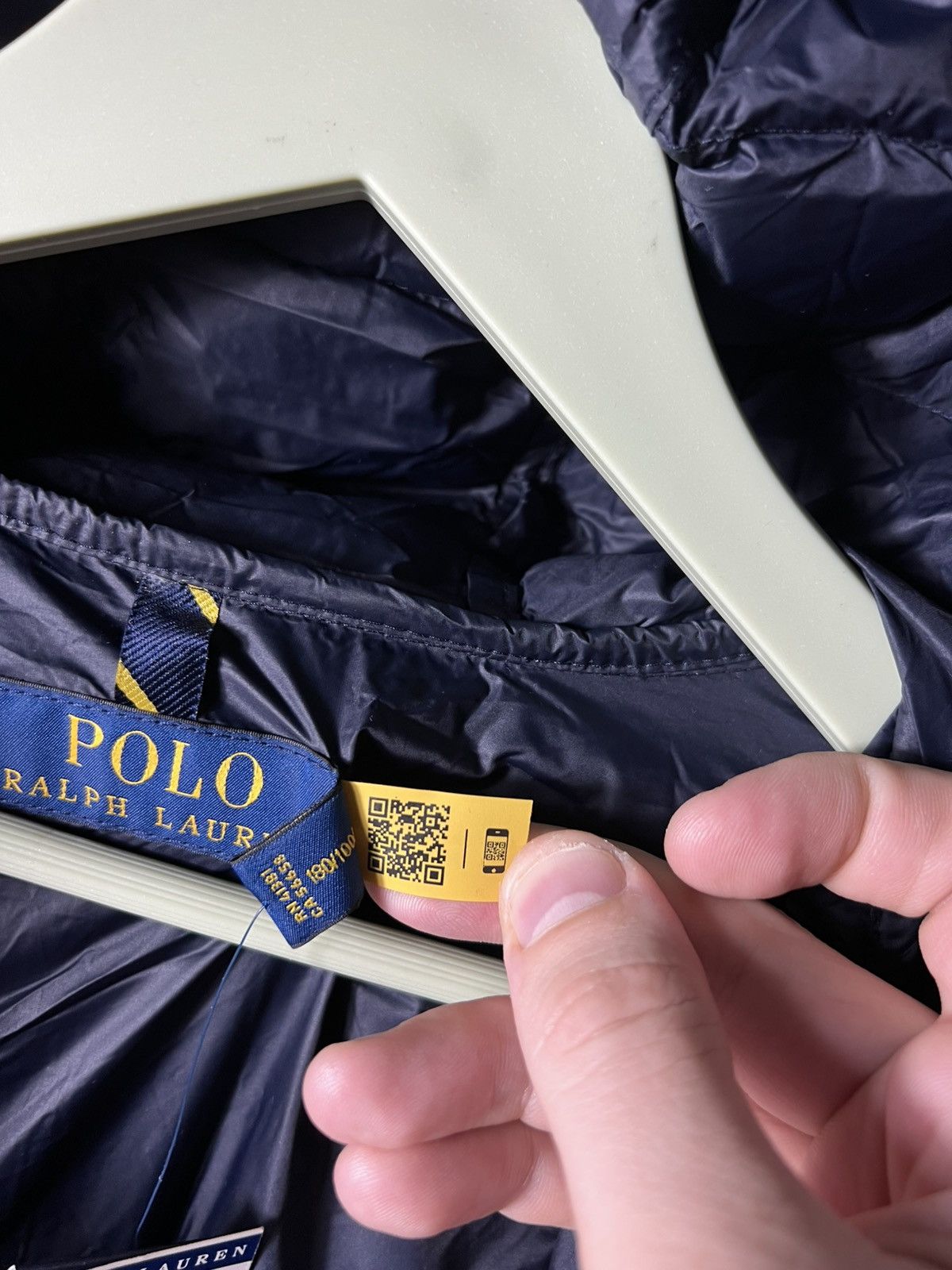 Polo Ralph Lauren Polo Ralph Lauren Navy Water Repellent Hooded Puffer Jacket Size US L / EU 52-54 / 3 - 12 Thumbnail