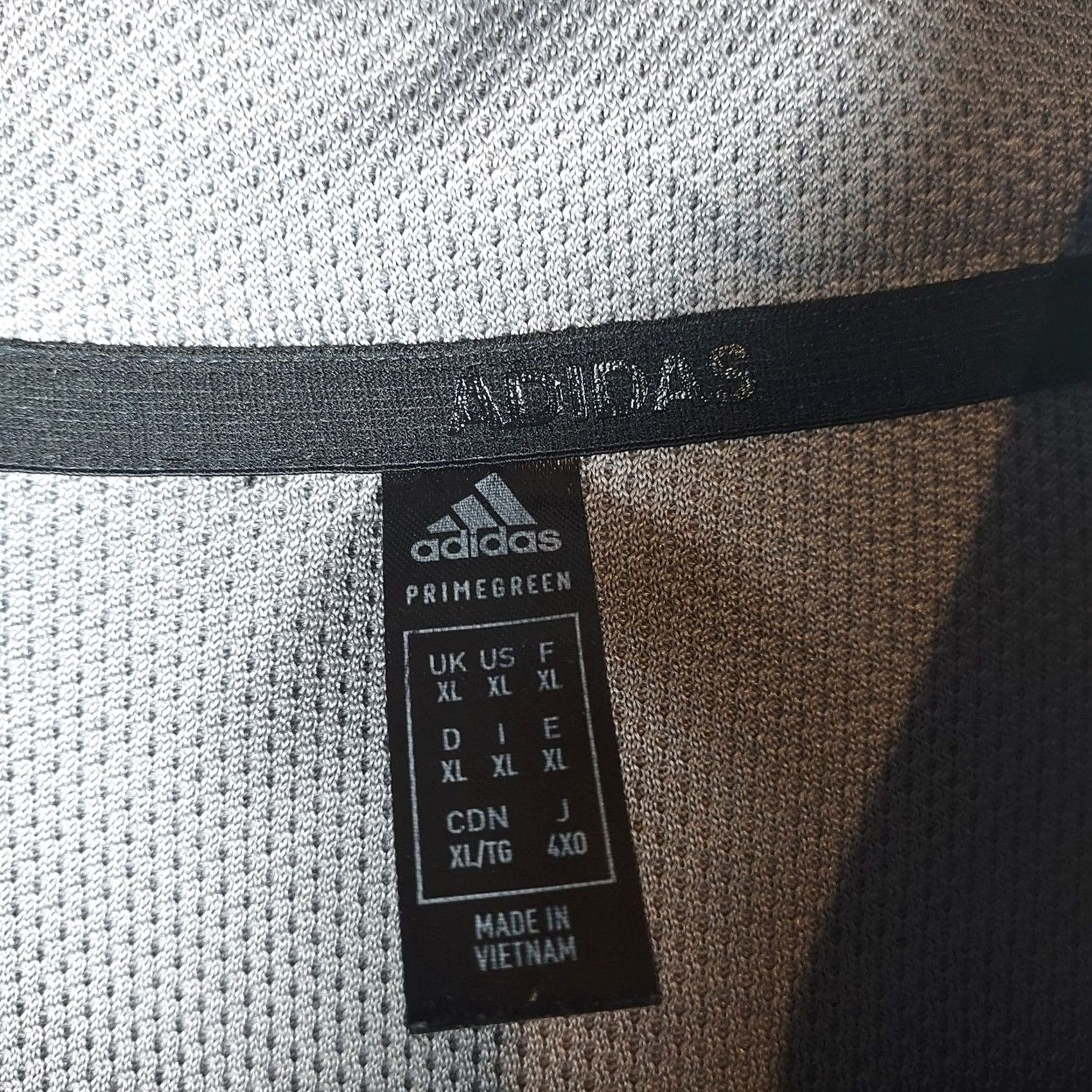 Adidas Adidas Pullover Quarter Zip Mock Neck Mens XL Gray Long Sleeve Sweatshirt Sports Logo Primegreen Size US XL / EU 56 / 4 - 4 Thumbnail