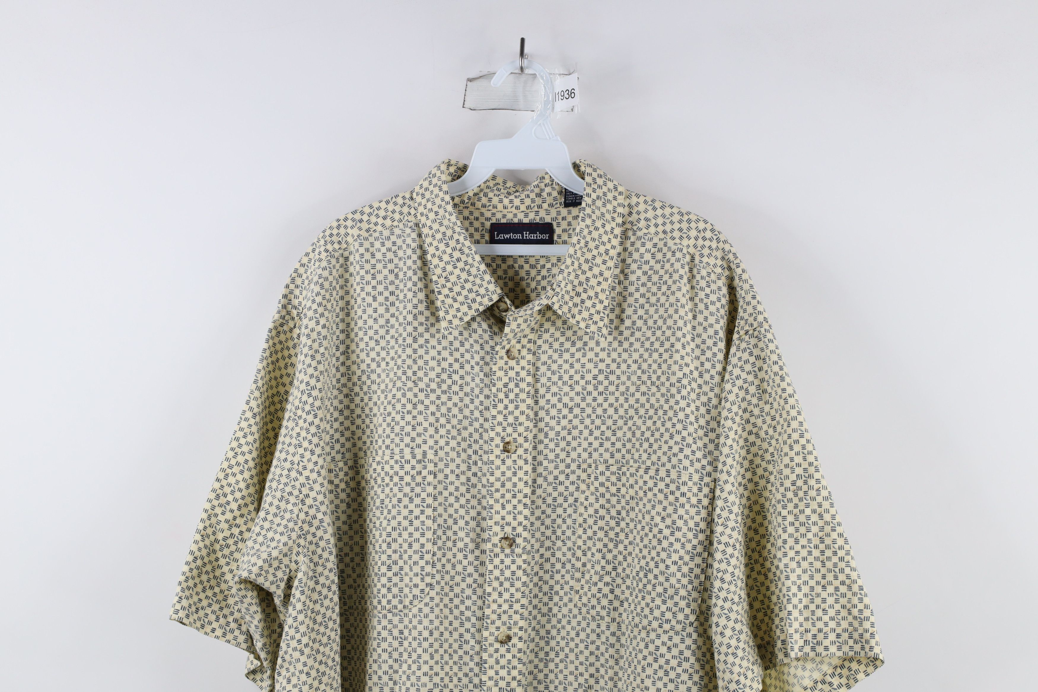 Vintage Vintage 90s Streetwear Linen Blend Button Down Shirt Size US XXL / EU 58 / 5 - 2 Thumbnail