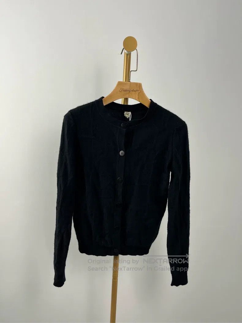 Hermes Hermes Black Full Printed Long Sleeve Knit Cardigan Size XXS / US 00 / IT 34 - 1 Thumbnail