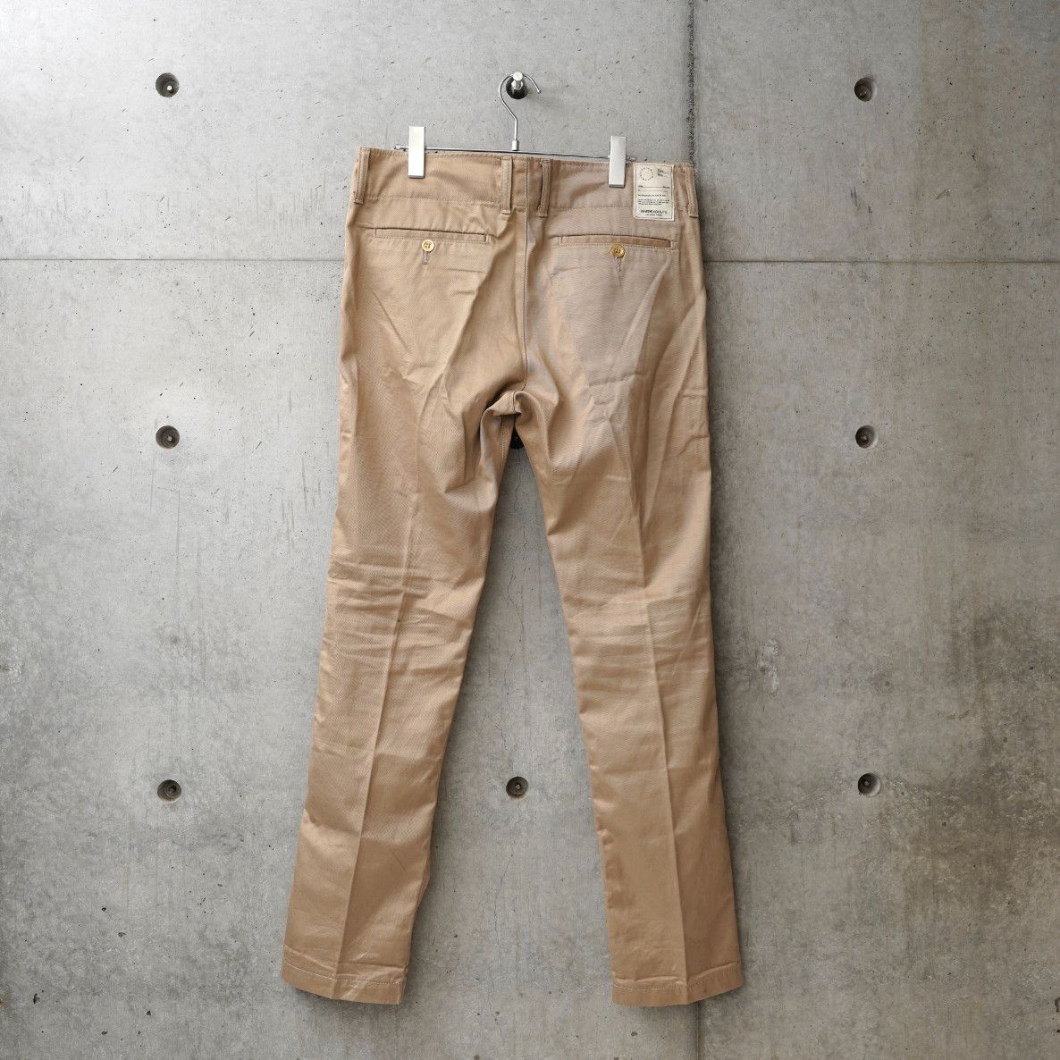 Japanese Brand WHEREABOUTS Chino Pants Beige Size US 36 / EU 52 - 2 Thumbnail
