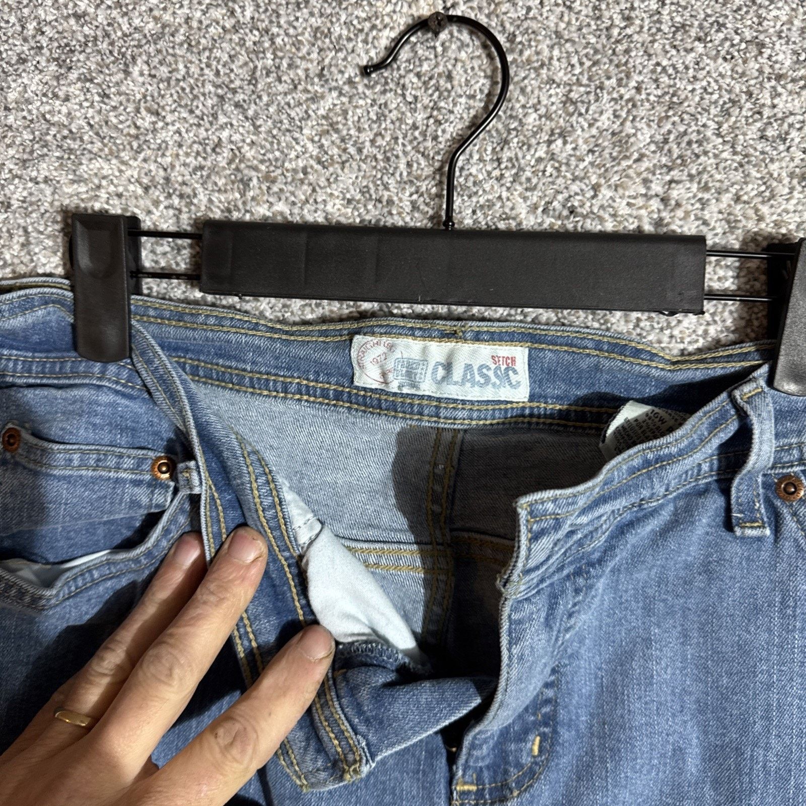 Faded Glory Lot of 2 Faded Glory Mom Jeans Womens 16W Plus Petite Size 38" / US 16 / IT 52 - 19 Thumbnail