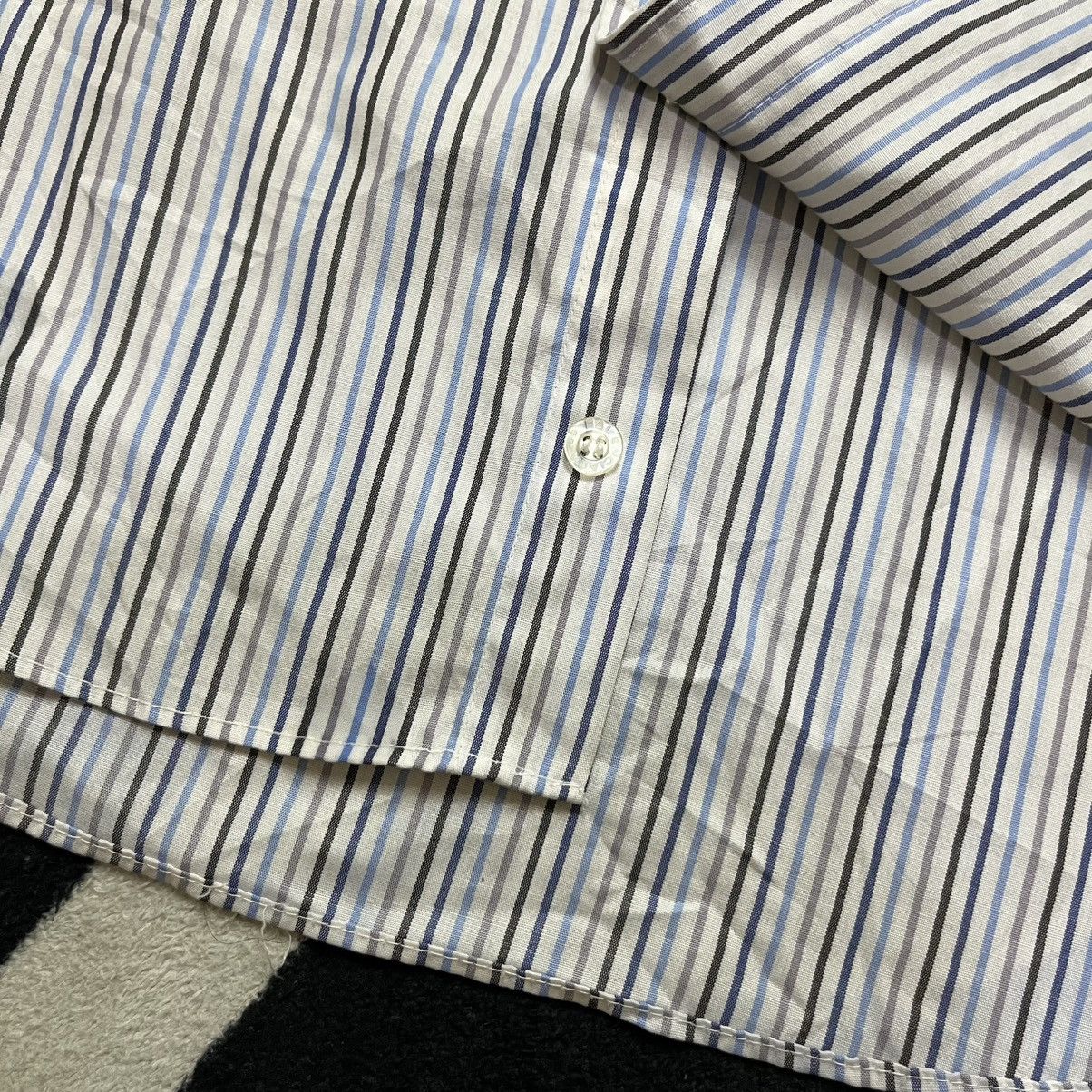 Balenciaga Balenciaga Striped Short-Sleeve Shirt Size US XL / EU 56 / 4 - 6 Thumbnail