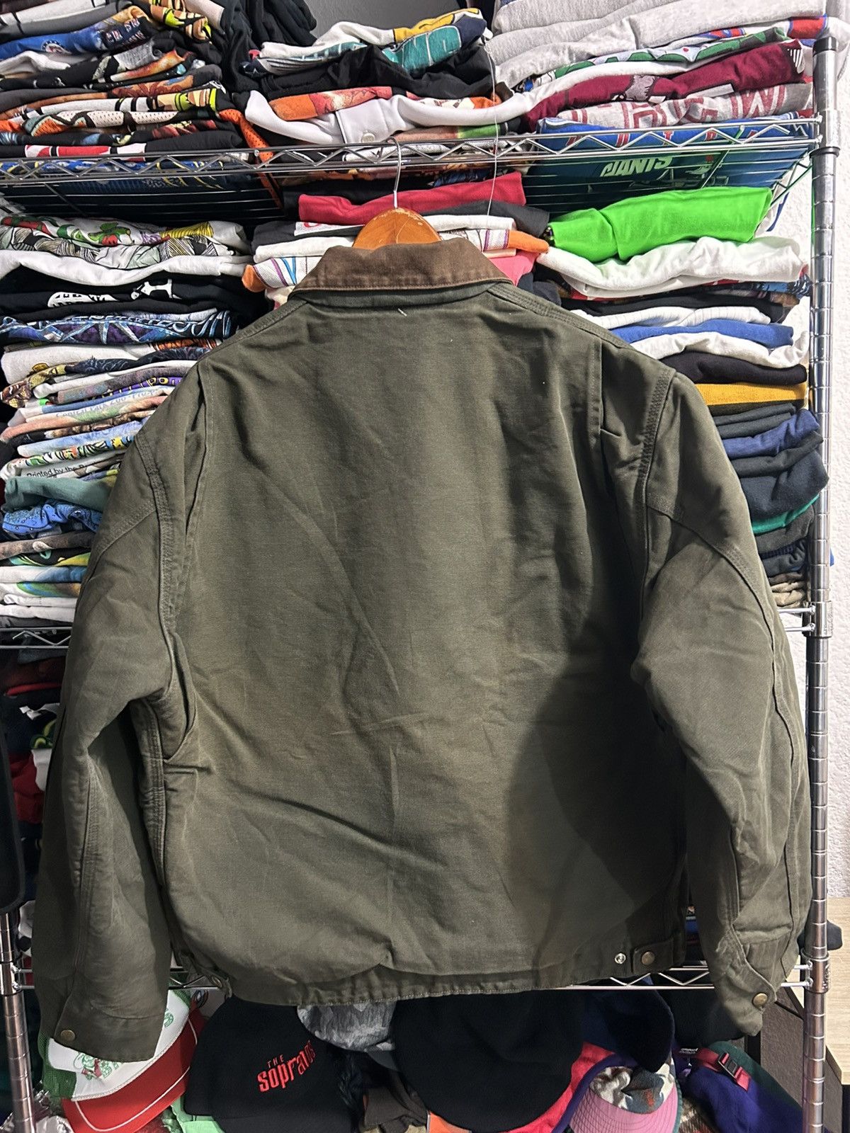 Carhartt 1995 Carhartt Detroit Dark Olive JB1266 Deadstock Size US XL / EU 56 / 4 - 2 Thumbnail
