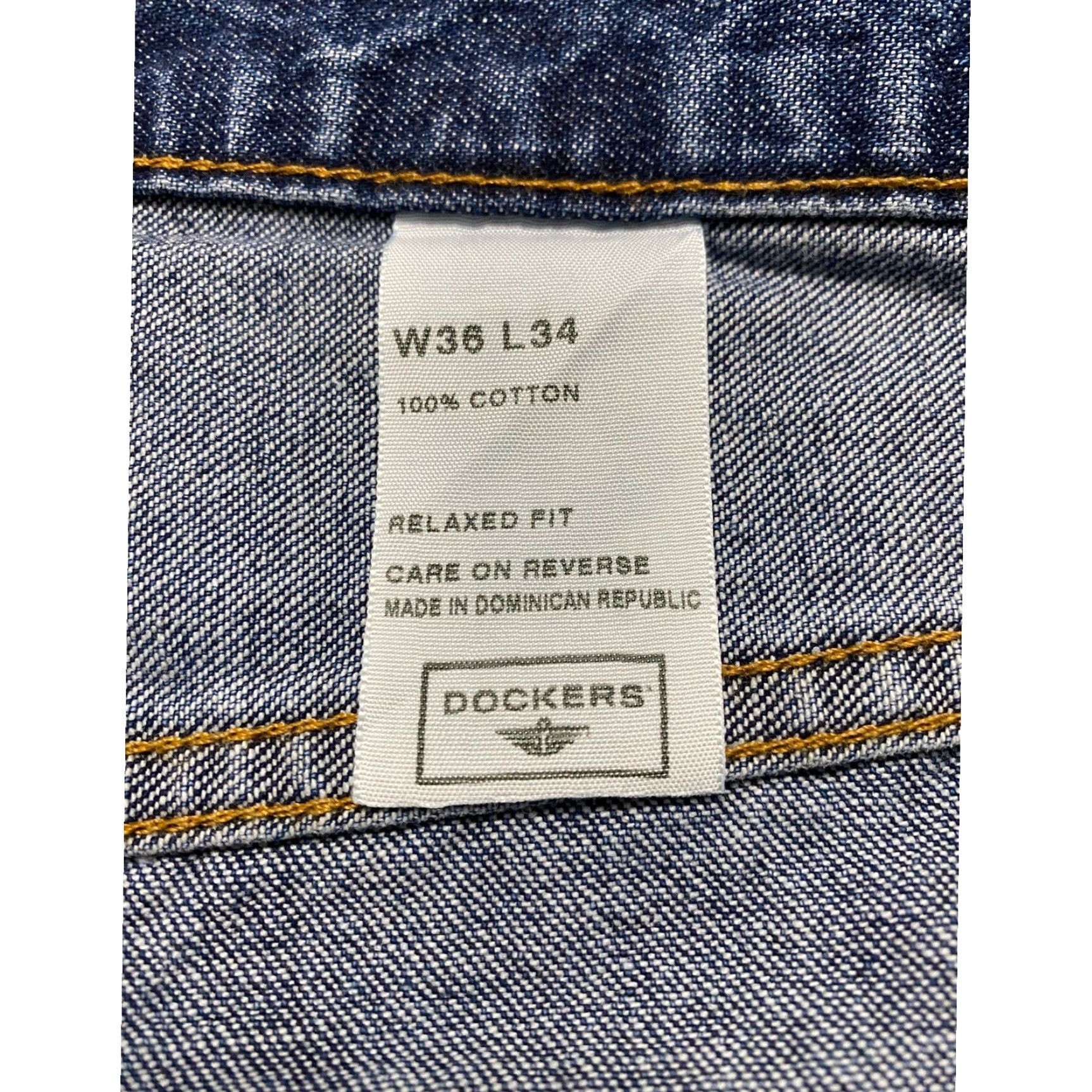 Dockers VINTAGE Dockers Jeans Carpenter Men 36 34 Blue Relaxed Denim 5-Pocket Design Size US 36 / EU 52 - 5 Thumbnail