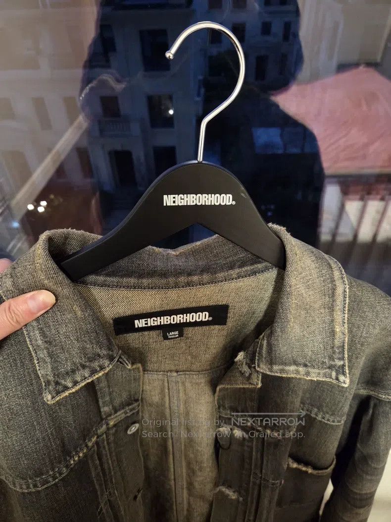 Neighborhood Neighborhood Distressed Washed Single Button Denim Jacket Size US L / EU 52-54 / 3 - 8 Thumbnail