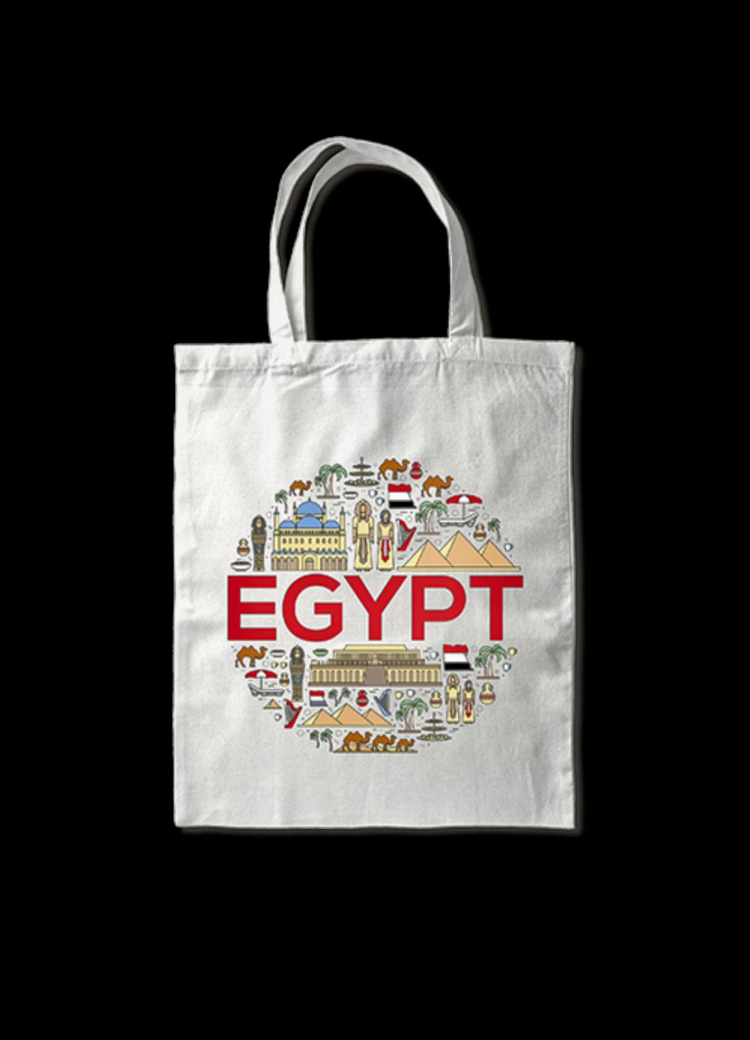 Designer Egyptian Civilization Folklore Heavy-Duty Carry Tote Bag Size ONE SIZE - 1 Thumbnail