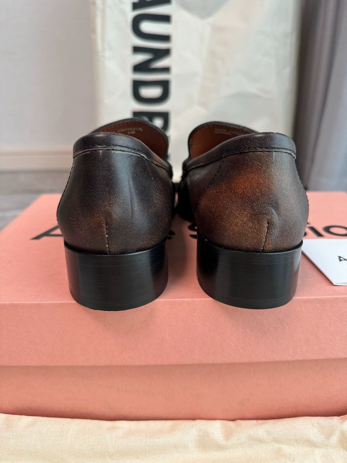 Acne Studios Acne Studios folded loafer 35 vintage brown Size US 4.5 / IT 34.5 - 4 Thumbnail