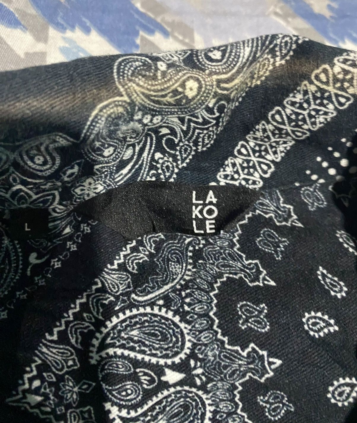 Japanese Brand Lakoke bandana oversize shirt Size US XL / EU 56 / 4 - 6 Thumbnail