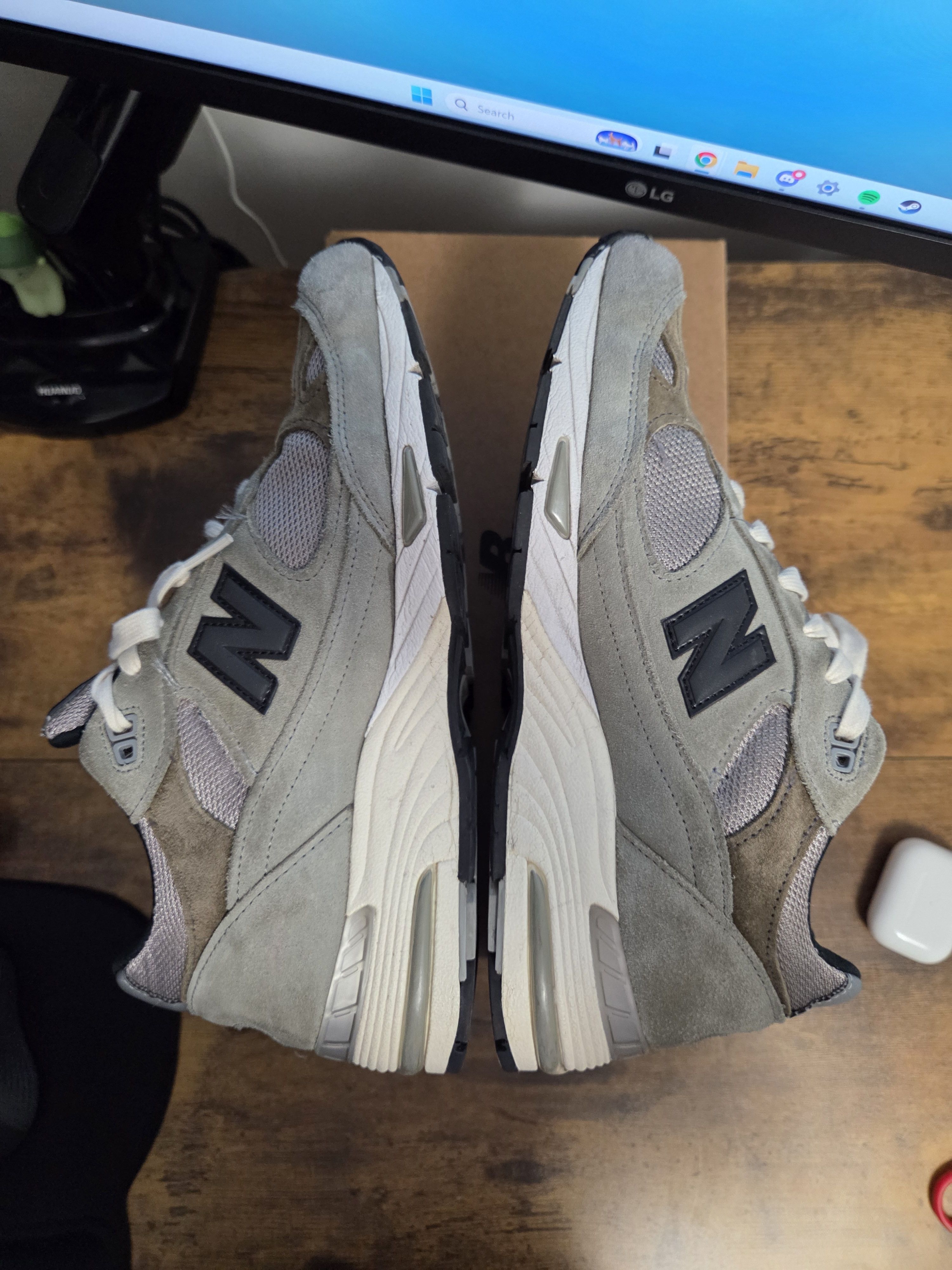 JJJJound × New Balance New Balance 991 MiUK JJJJound Grey Olive Size US 9 / EU 42 - 8 Thumbnail
