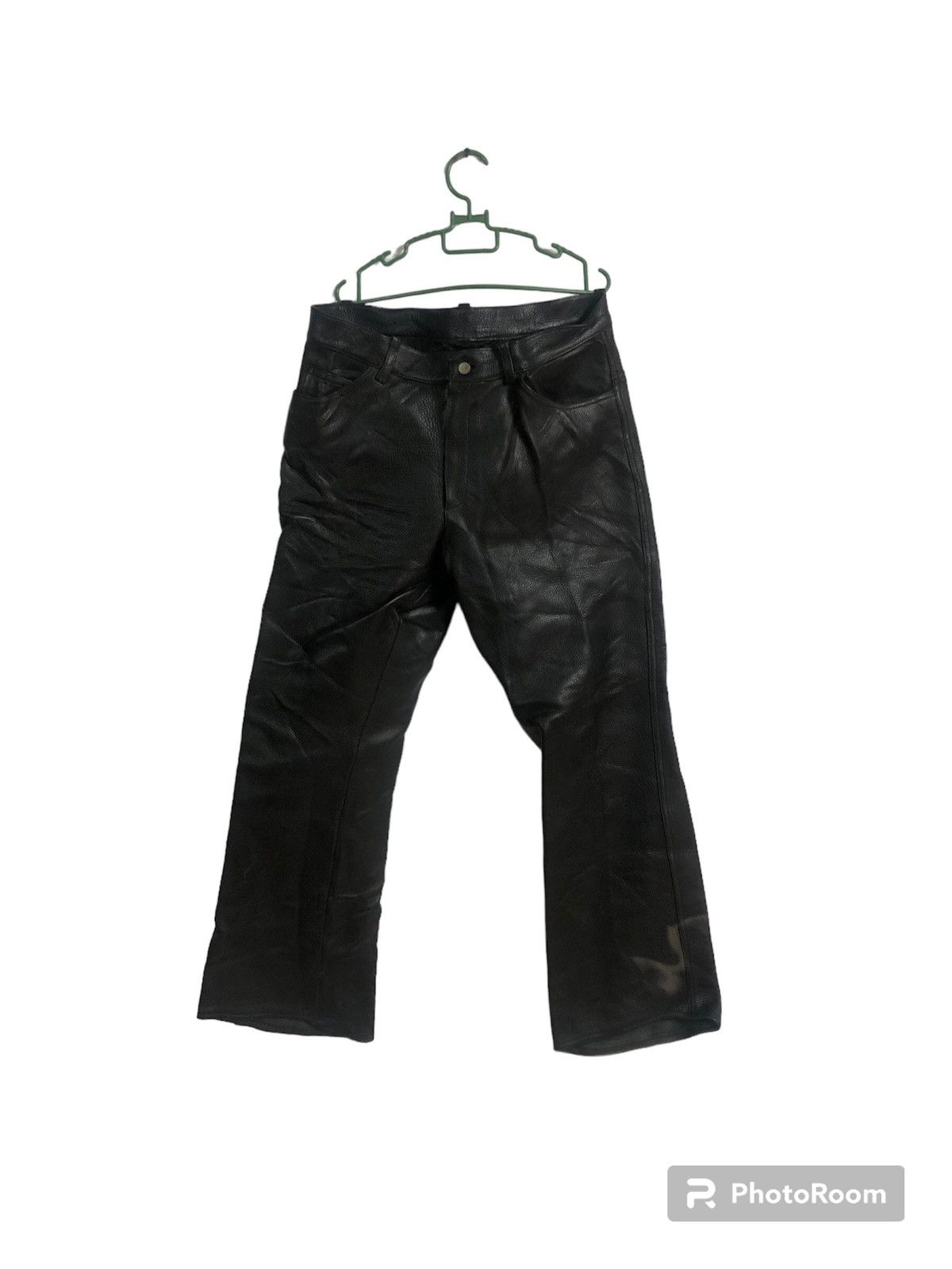 Japanese Brand Vintage 90’s Outlaw Tokyo Japan leather pants Size US 34 / EU 50 - 1 Thumbnail
