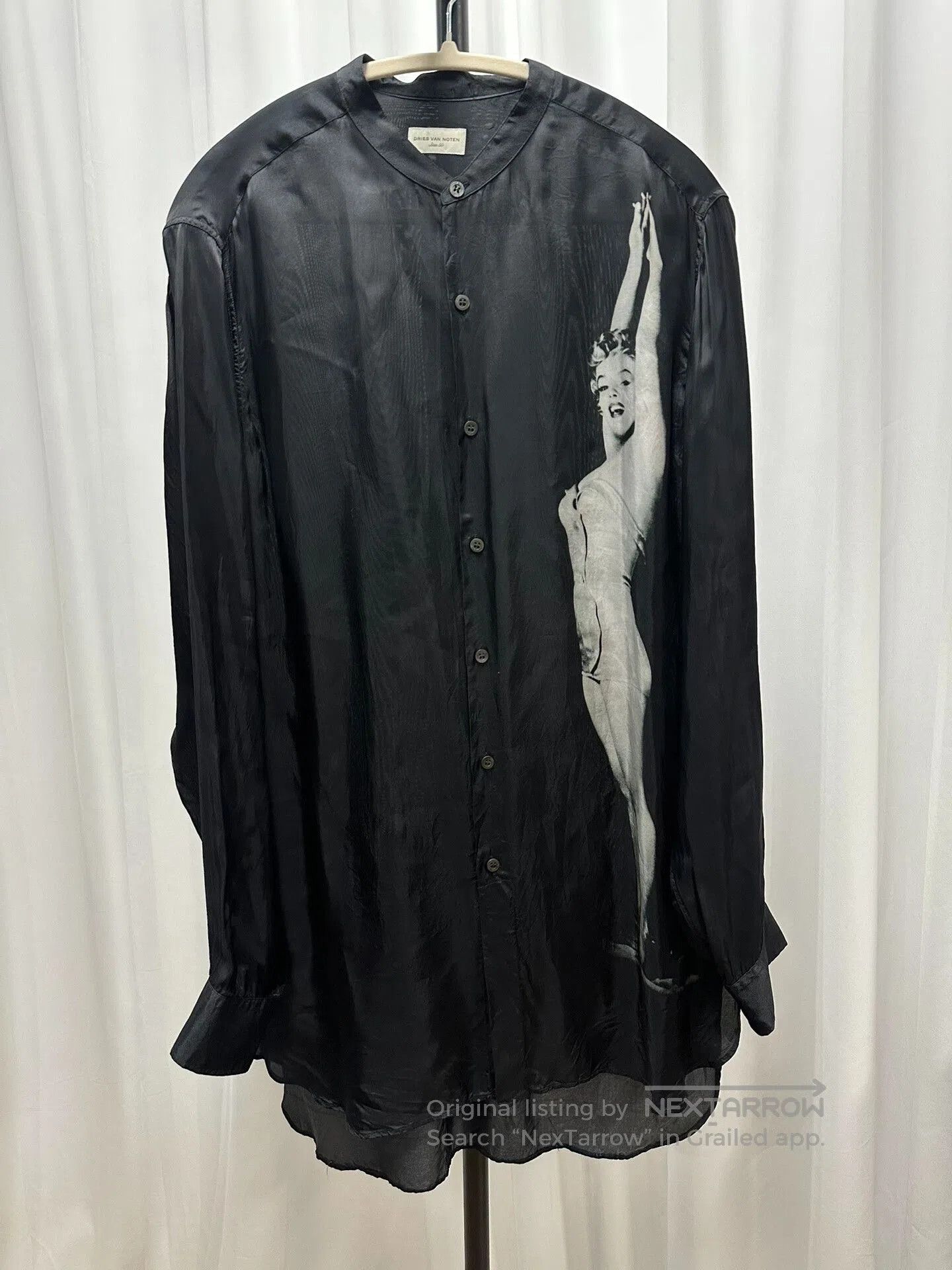 Dries Van Noten Sheer Black Shirt.