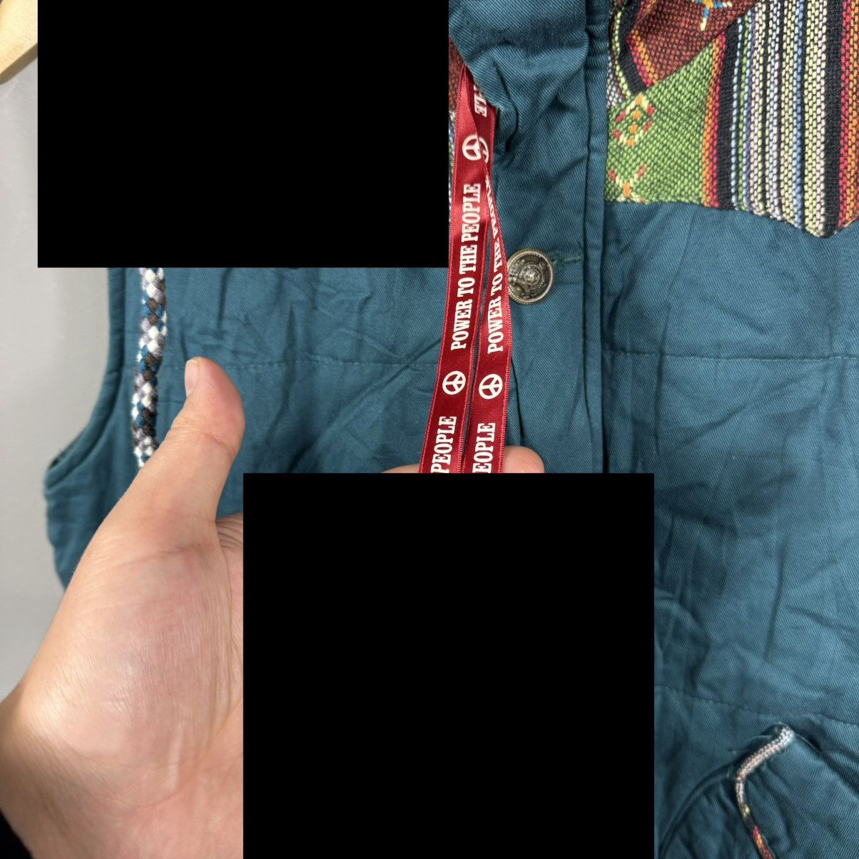 Japanese Brand Vintage Power To The People Aztec Vest Size US M / EU 48-50 / 2 - 4 Thumbnail