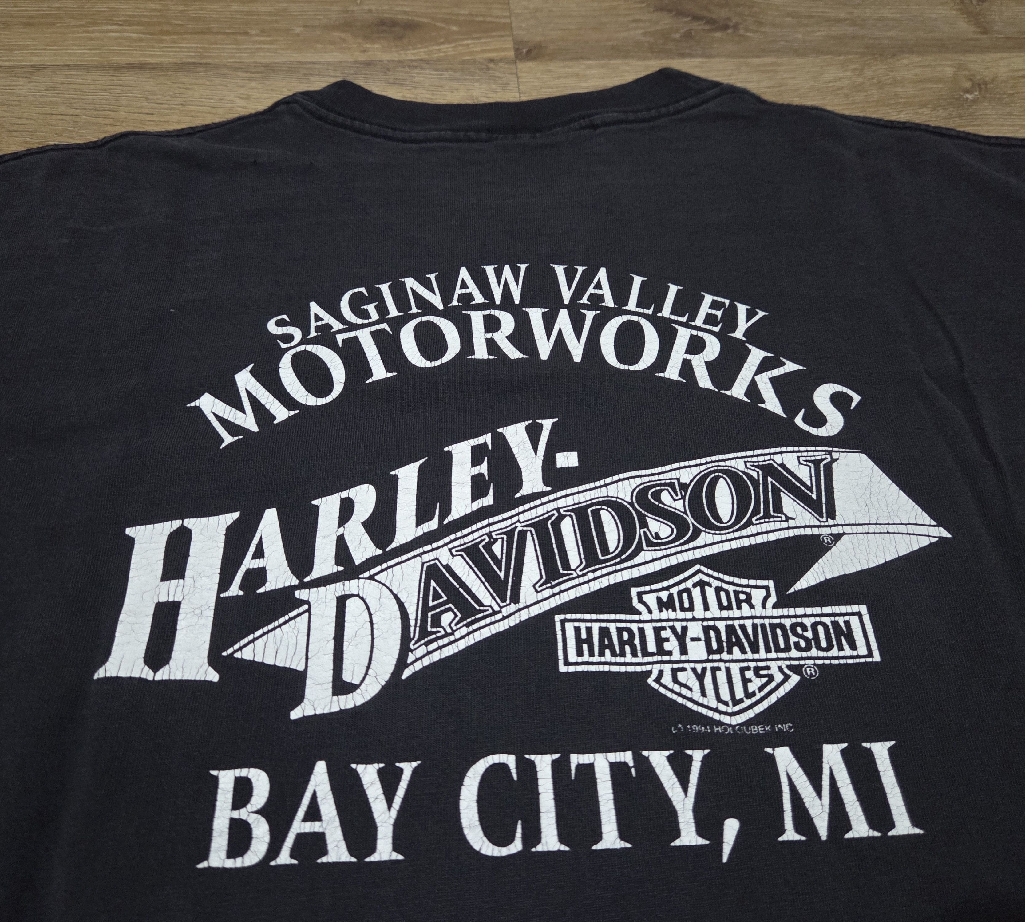 Harley Davidson Vintage 90s Motorcycle Harley Davidson HD Street Heat Shirt Size US L / EU 52-54 / 3 - 10 Thumbnail