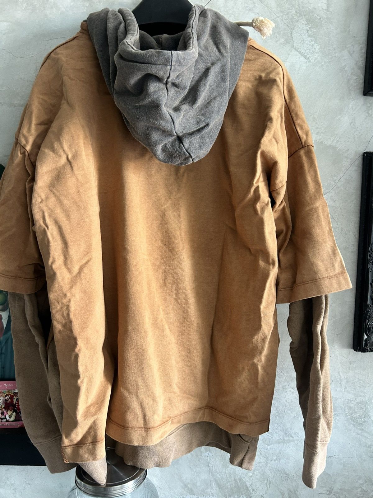 Maison Margiela Layered hoodie brown Size US L / EU 52-54 / 3 - 6 Thumbnail