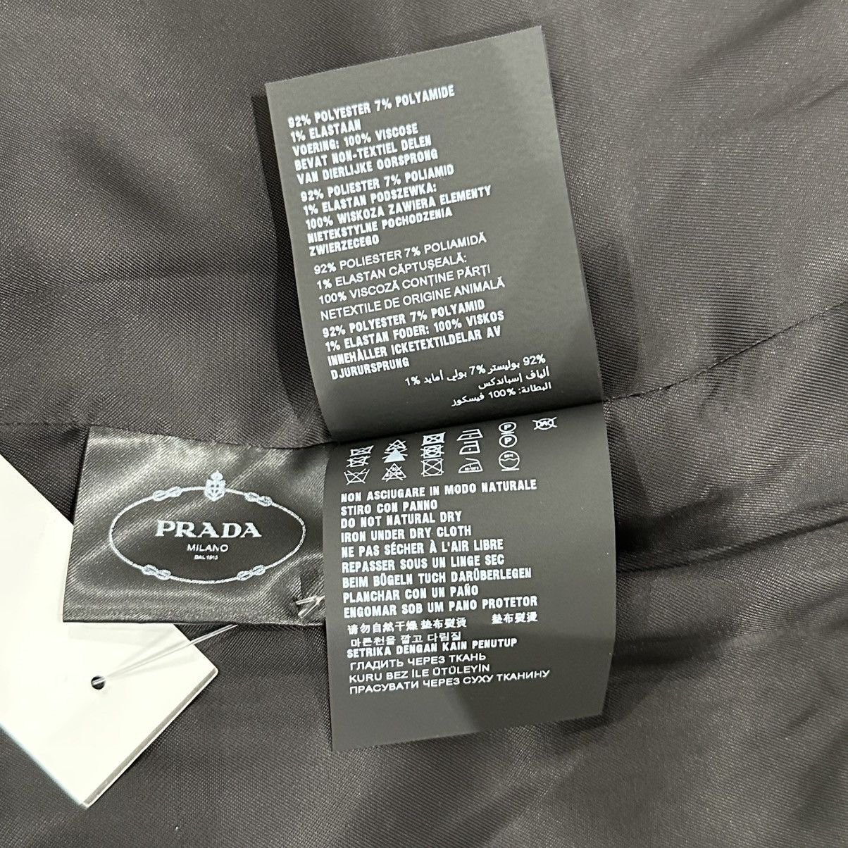 Prada NWT PRADA BLACK BLUE WHITE LONG JACQUARD COAT SIZE 4O IT Size US XXS / EU 40 - 11 Thumbnail