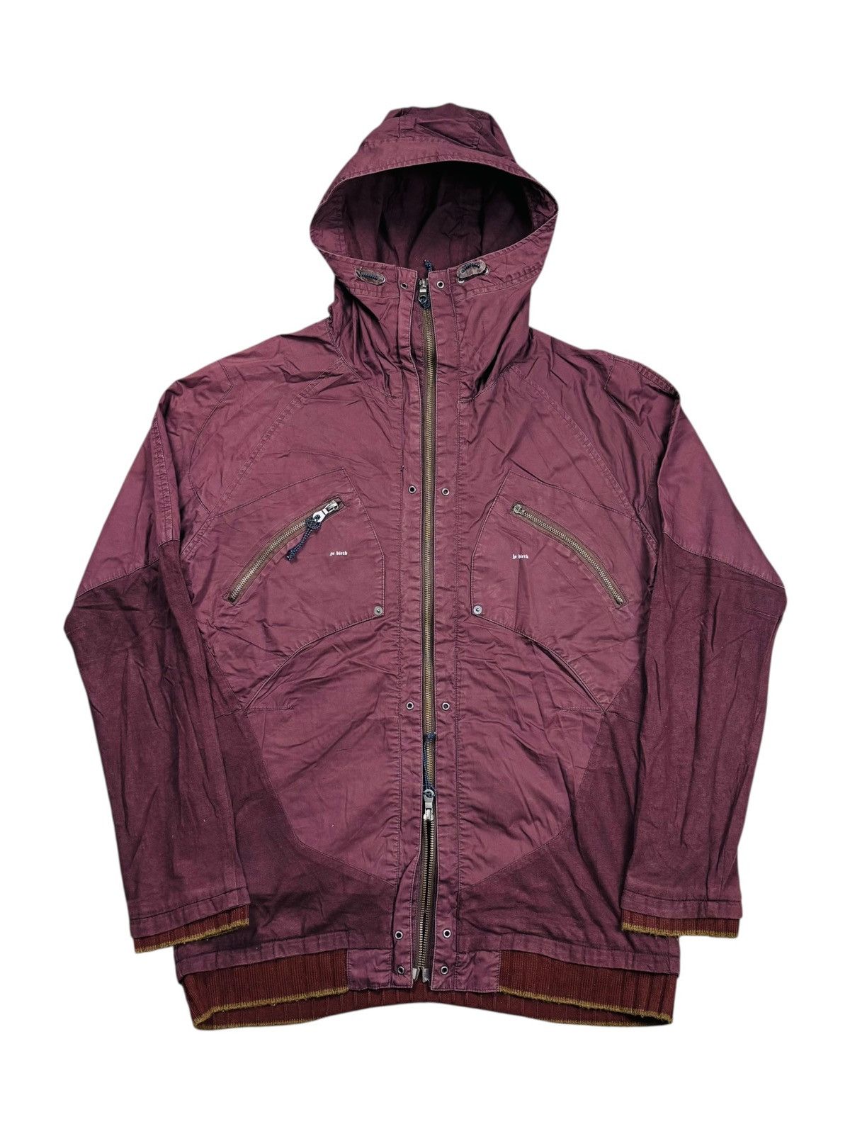 BUFFALO BOBS 2000s PPFM - Apocalypse Style Red Wine Cargo Jacket Size US M / EU 48-50 / 2 - 1 Thumbnail