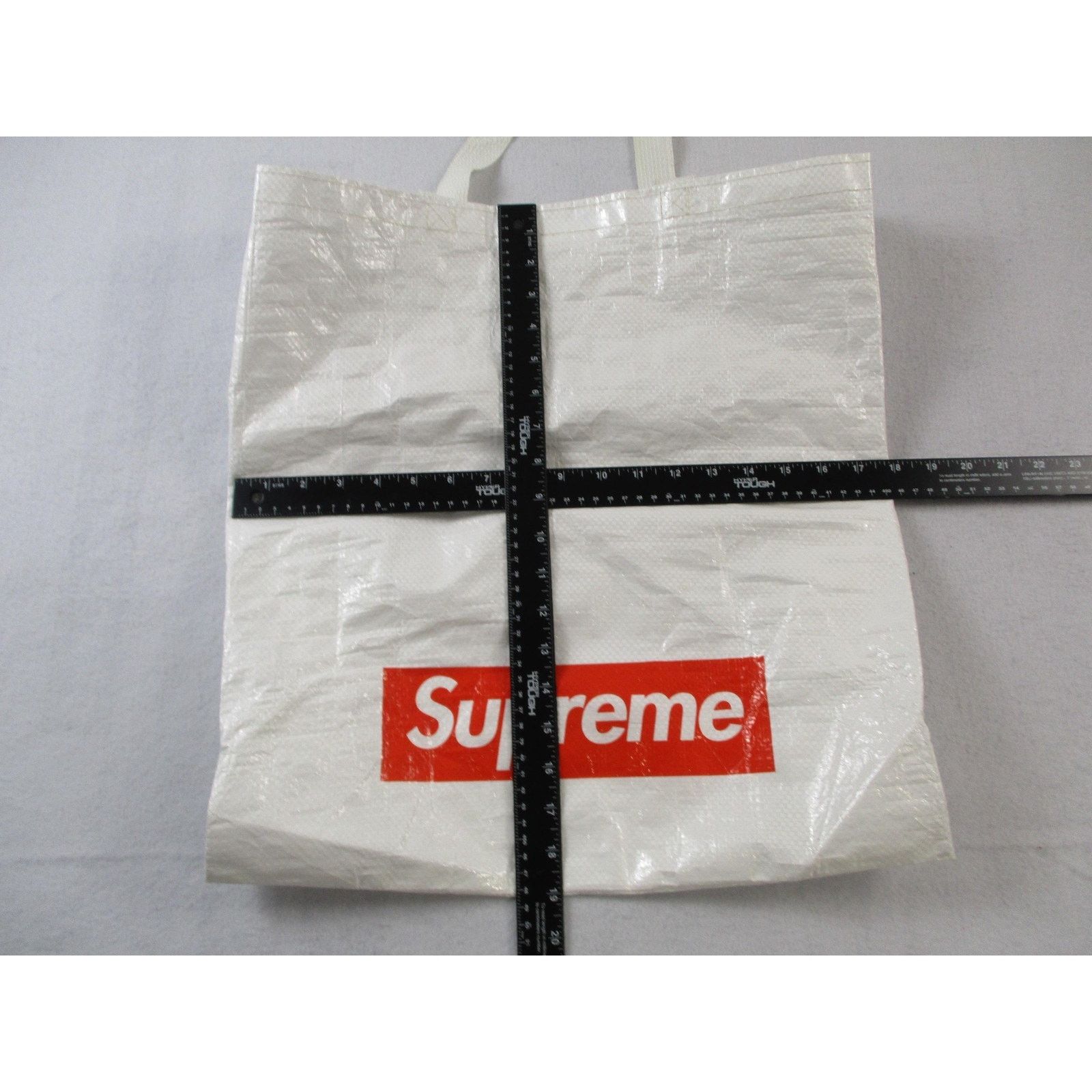 Supreme Supreme Tote Bag Large White Polypropylene Box Logo Shopping Size ONE SIZE - 6 Thumbnail