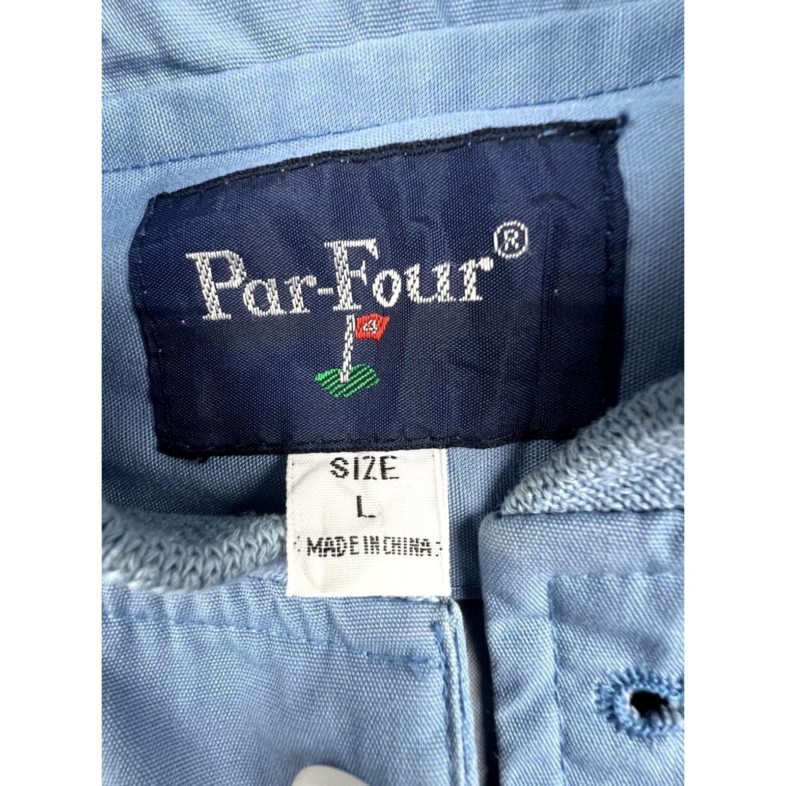 Vintage VINTAGE Par-Four Jacket Mens Large Blue Bomber Full Zip Golf Lined Casual 90s Size US L / EU 52-54 / 3 - 3 Thumbnail