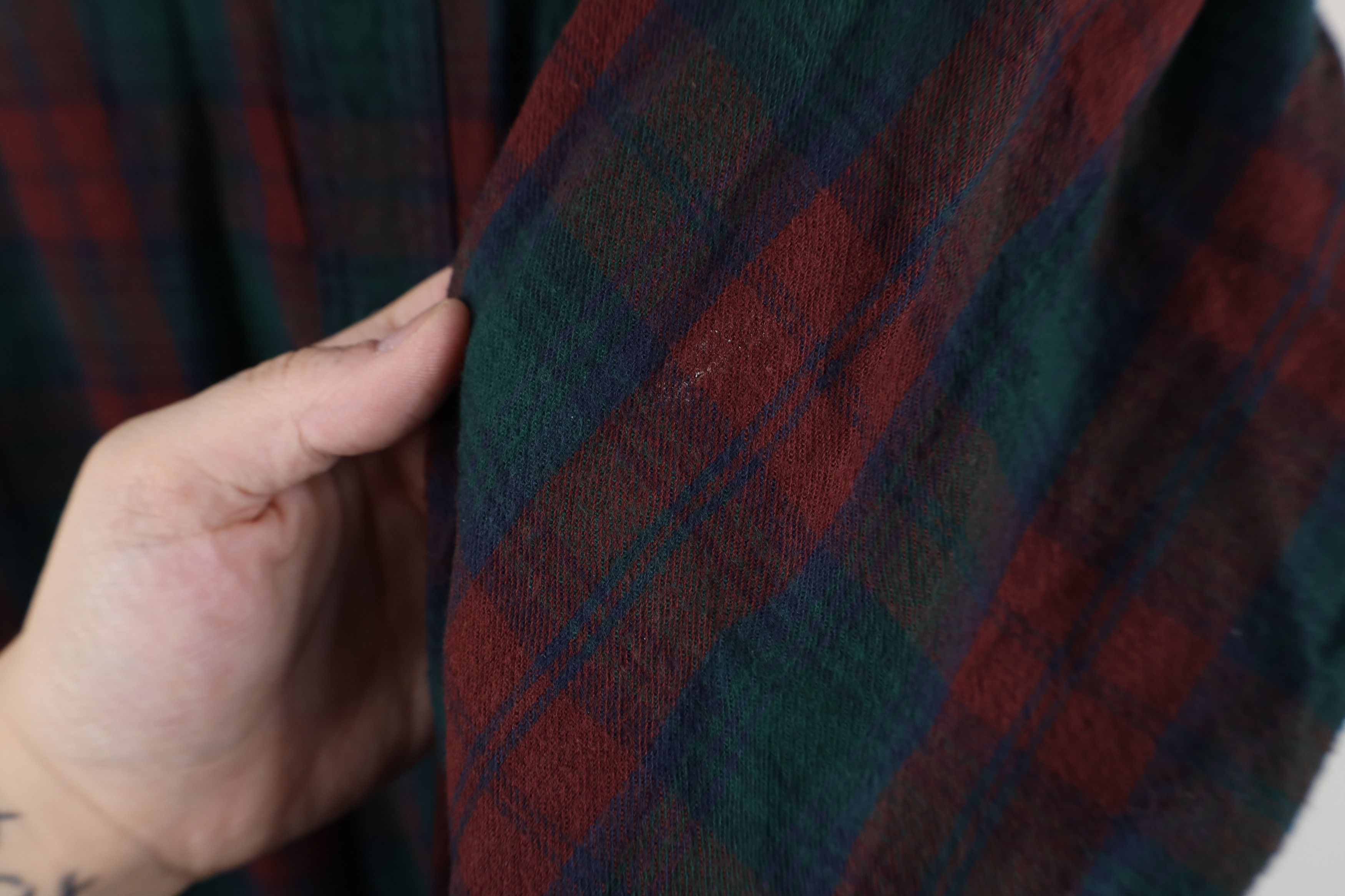 L.L. Bean Vintage 90s LL Bean Flannel Collared Button Down Shirt Plaid Size US L / EU 52-54 / 3 - 8 Thumbnail