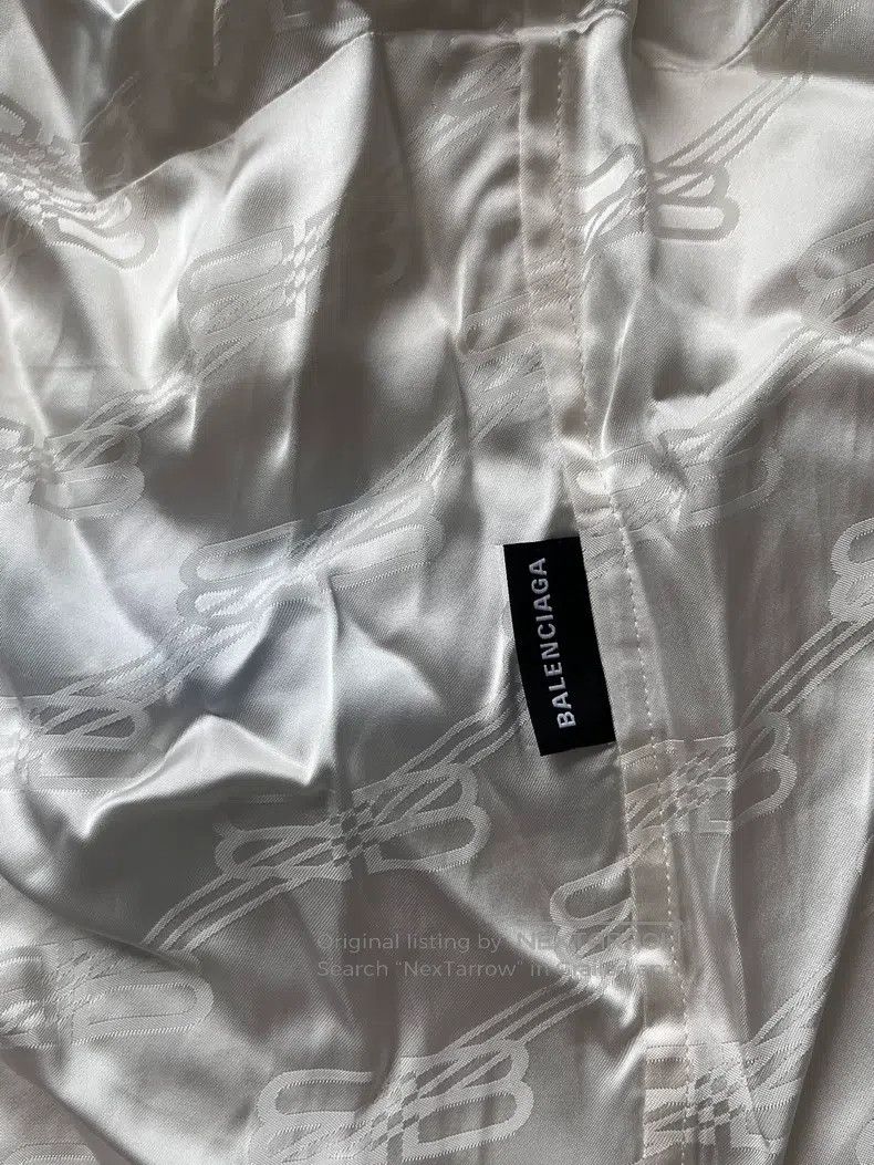 Balenciaga Balenciaga Full Print Logo Long Sleeve Shirt Size S / US 4 / IT 40 - 3 Thumbnail