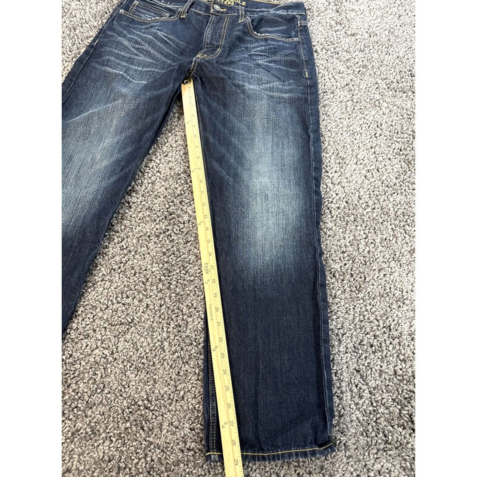 American Eagle Outfitters VINTAGE American Eagle Jeans Men 32x30 Relaxed Straight Dark Wash Blue Distressed? No, Distressed: No Size US 32 / EU 48 - 2 Thumbnail