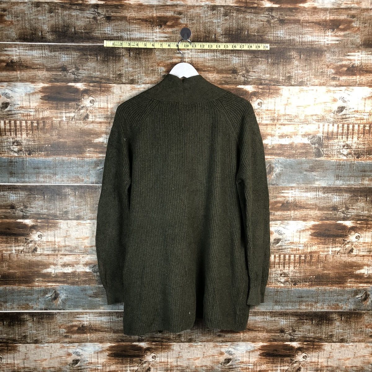 Japanese Brand Loft Green Cardigan Knitwear #A1773 Size M / US 6-8 / IT 42-44 - 13 Thumbnail