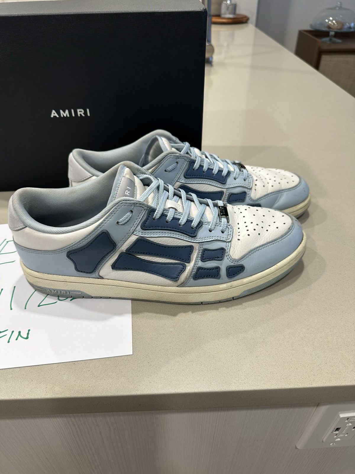 Amiri Amiri Skeleton Low Top Sneaker Size 12 Size US 12 / EU 45 - 4 Thumbnail