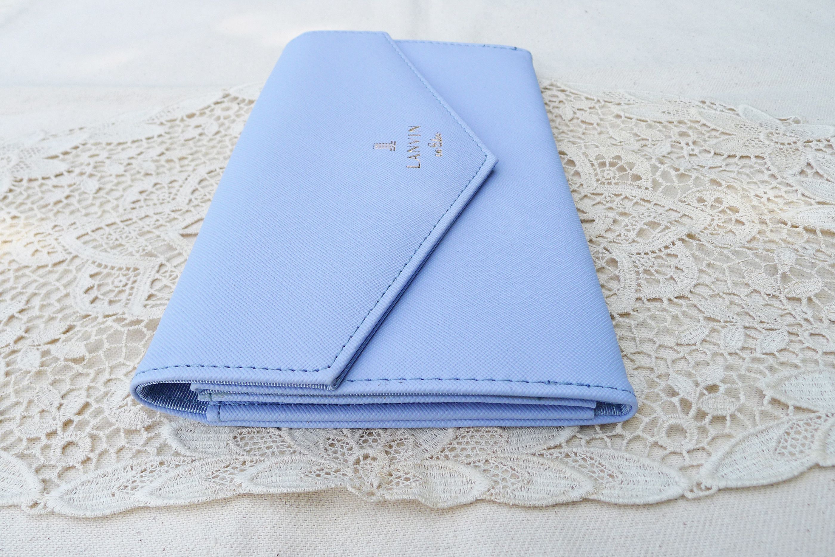 Lanvin Vintage Deadstock LANVIN en Bleu Envelope clutch, PU leather Size ONE SIZE - 7 Thumbnail