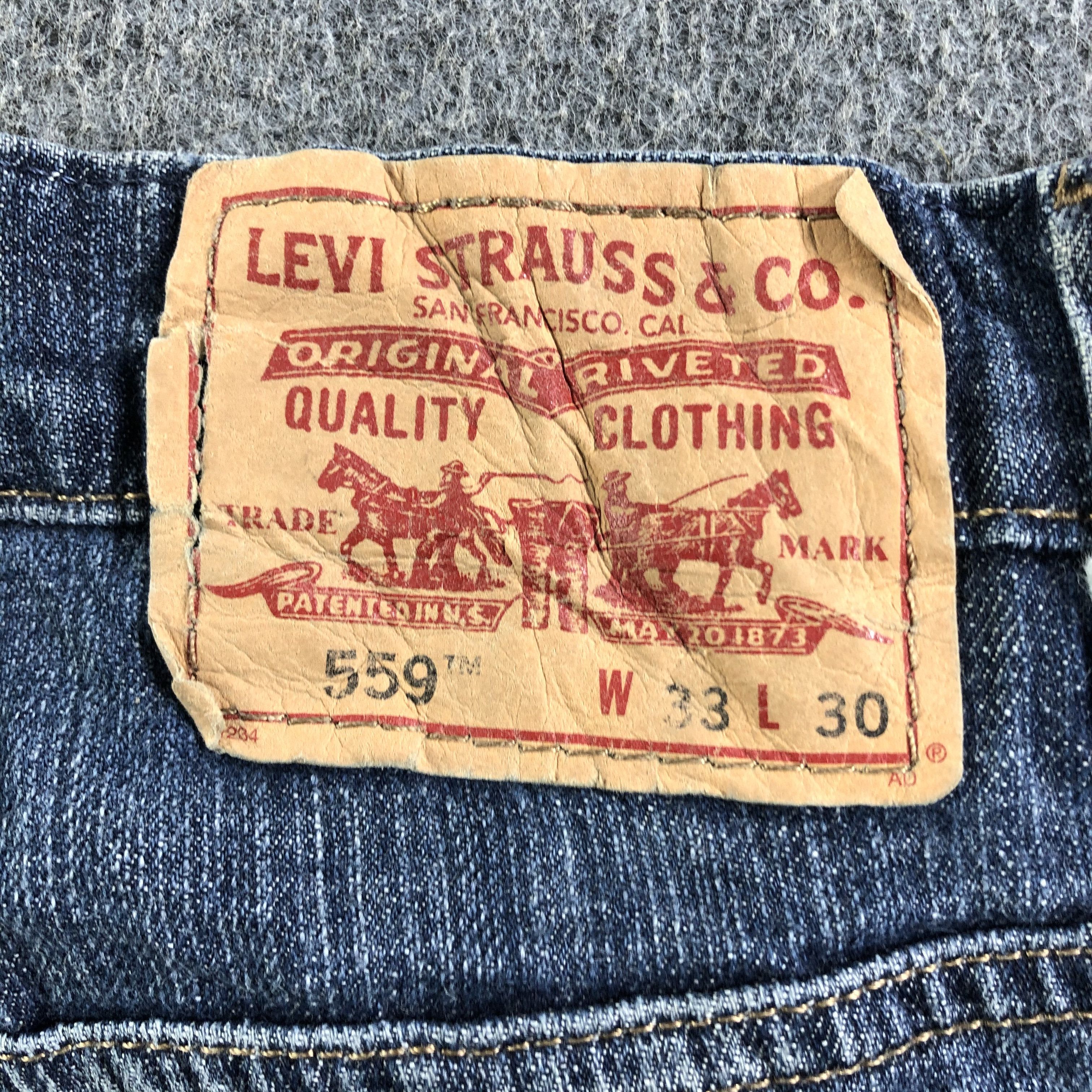 Levi's Vintage Blue Wash Levis 559 Jeans-J3238 Size US 35 - 5 Thumbnail
