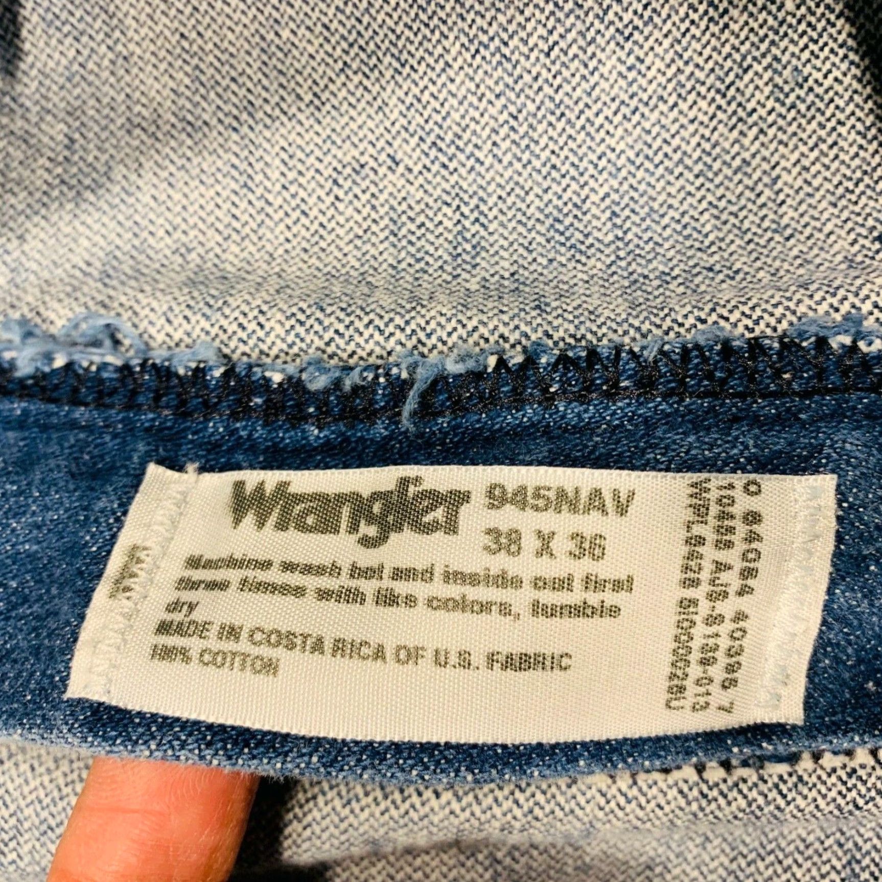 Wrangler VINTAGE Wrangler Blue Bell Jeans Western Cowboy 38x36 Regular Mens Blue Denim 5-Pocket 100% Cotton NWOT Size US 38 / EU 54 - 7 Thumbnail