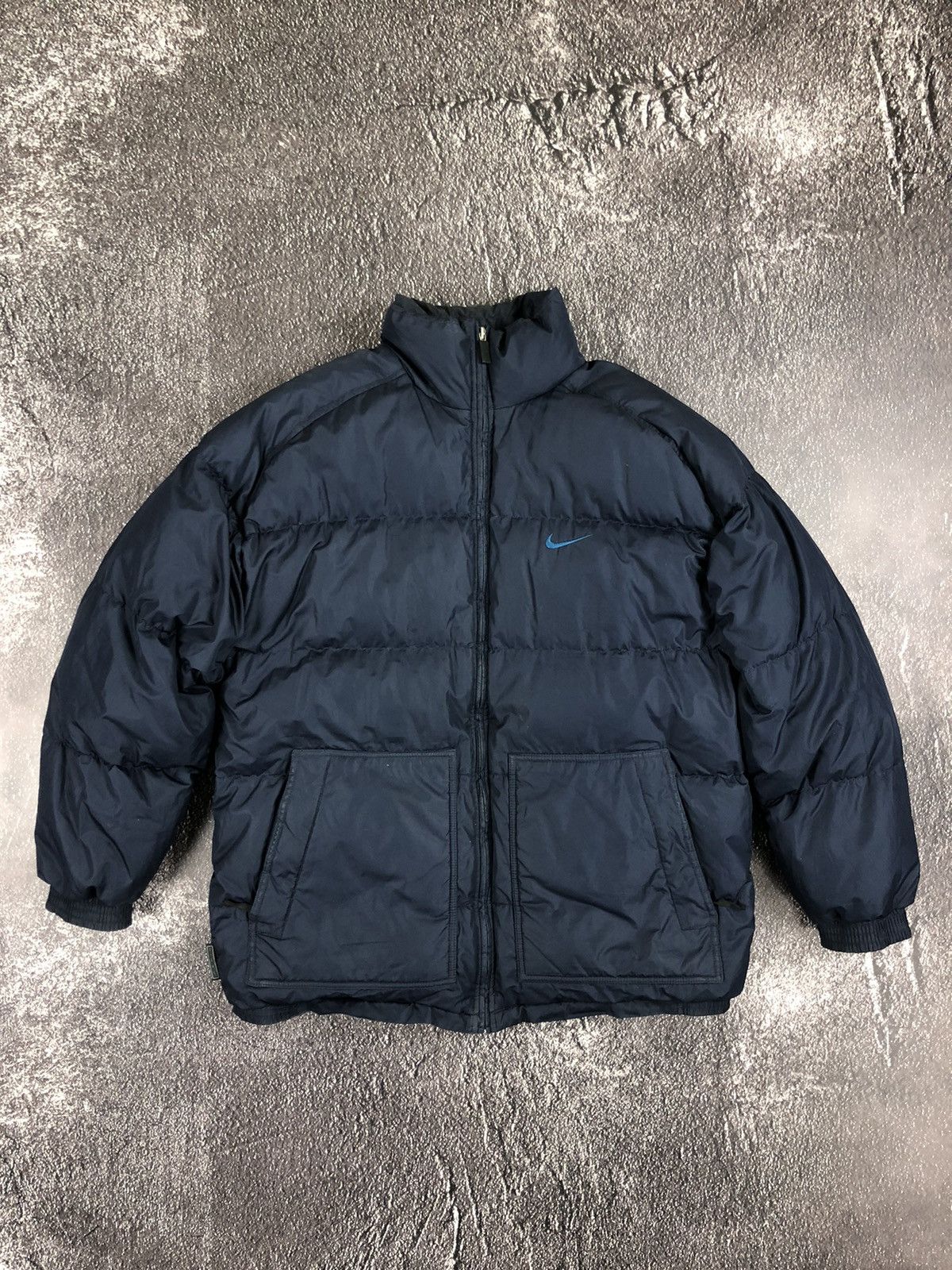 image of Nike Down Jacket Puffer in Navy Blue, Men's (Size Medium)