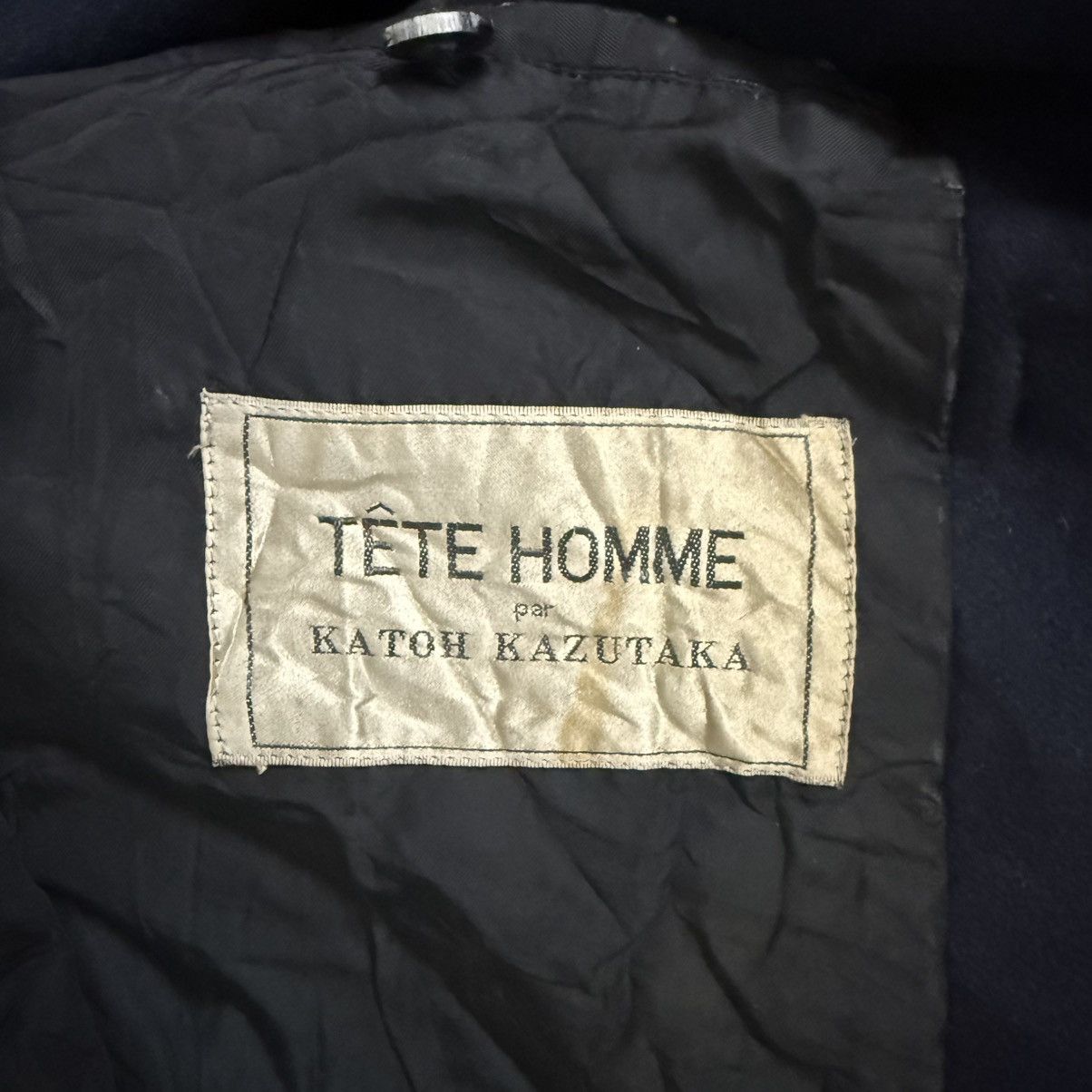 Tete Homme Tete Homme Katoh Kazutaka Hooded Wool Jacket Size US XL / EU 56 / 4 - 8 Thumbnail