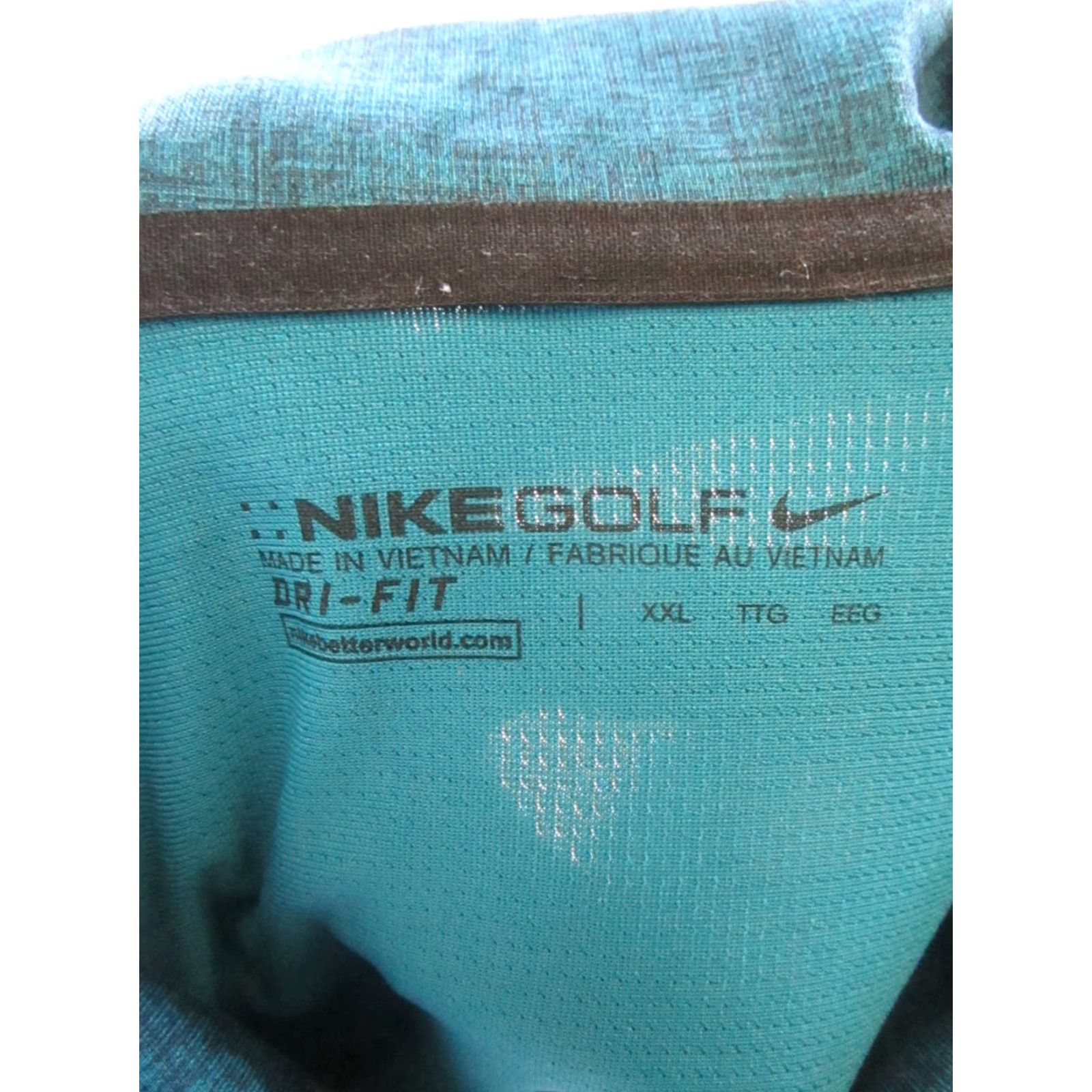 Nike VINTAGE Nike Golf Polo Shirt Mens XXL Blue Logo Size US XXL / EU 58 / 5 - 4 Thumbnail