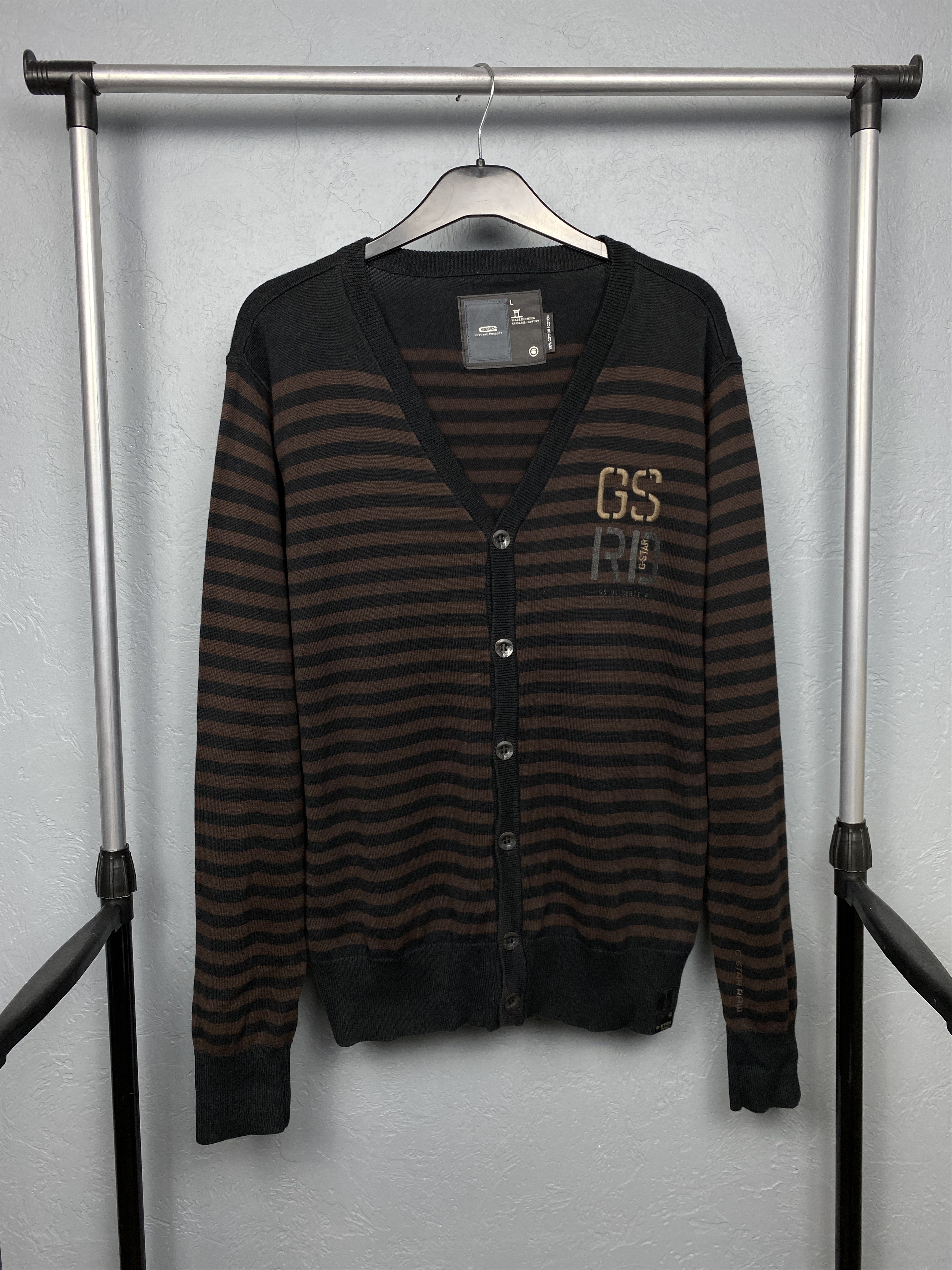 G-Star G Star Raw Vintage Mens Knit Cardigan Sweater Size US L / EU 52-54 / 3 - 1 Thumbnail