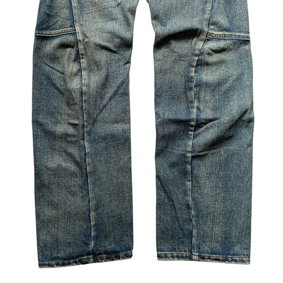 Japanese Brand KMK Double Waist Mud Wash Jeans LGB ifsixwasnine Style Size US 32 / EU 48 - 2 Thumbnail