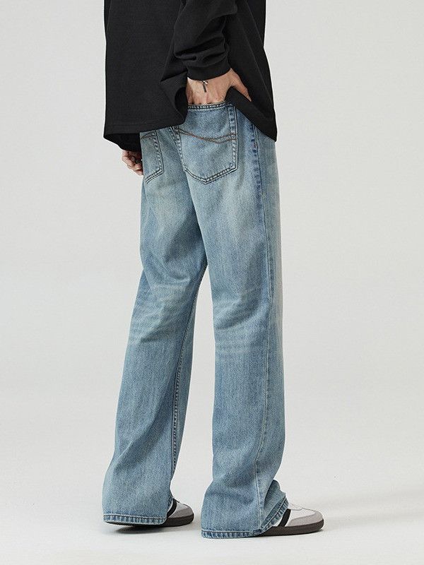 Japanese Brand American high street style washed light blue casual jeans Size US 32 / EU 48 - 5 Thumbnail