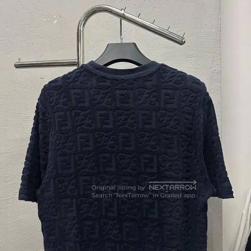 Fendi Fendi Men's Blue Cotton Short Sleeve T-Shirt . Size US M / EU 48-50 / 2 - 5 Thumbnail