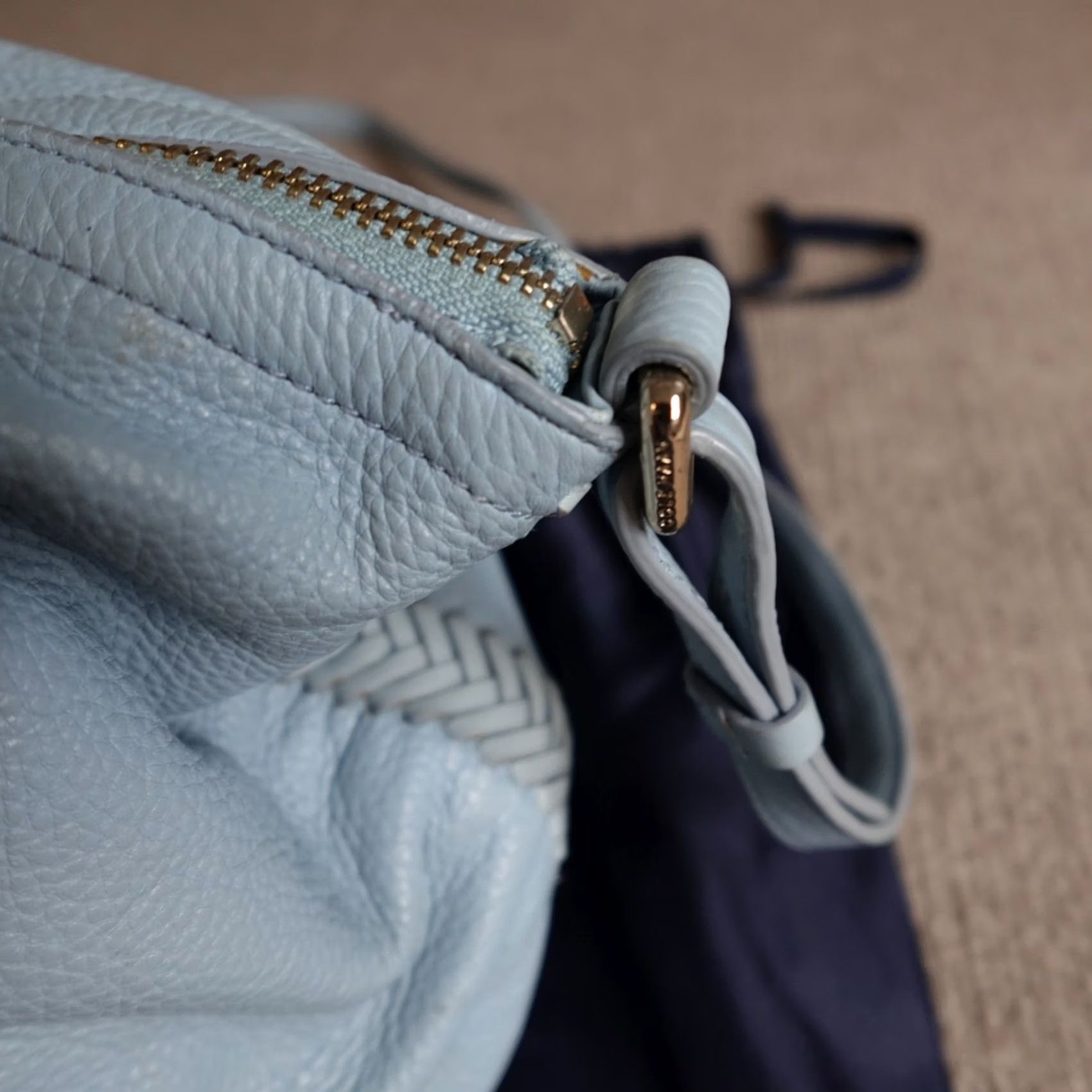 Cole Haan Cole Haan Womens Bag Crossbody Blue Leather Purse Lined Medium Size ONE SIZE - 4 Thumbnail