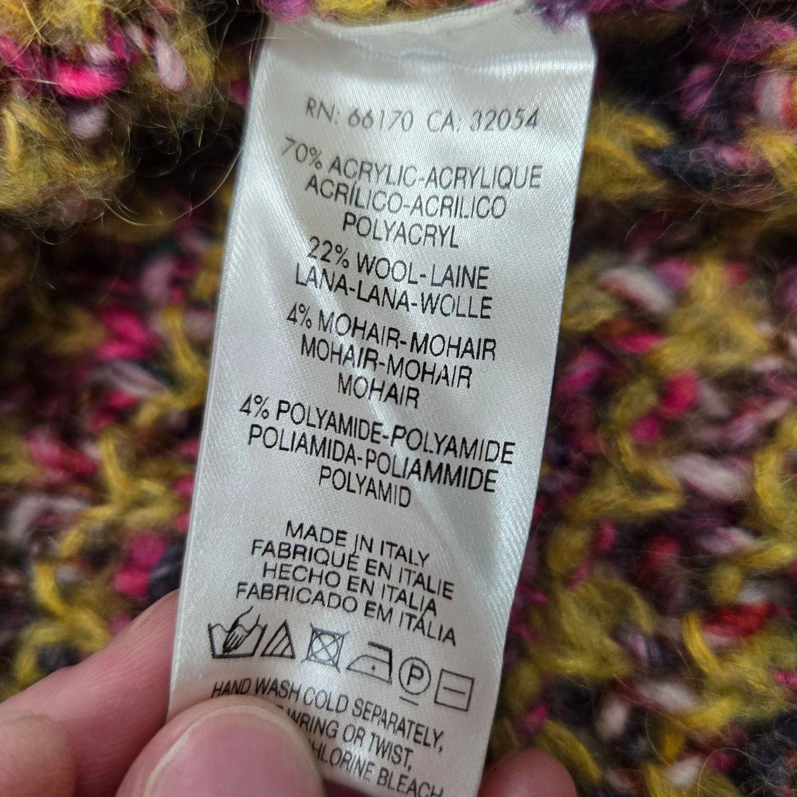 Anthropologie MOTH Chunky Knit Mohair Sweater Multicolor M Size M / US 6-8 / IT 42-44 - 6 Thumbnail