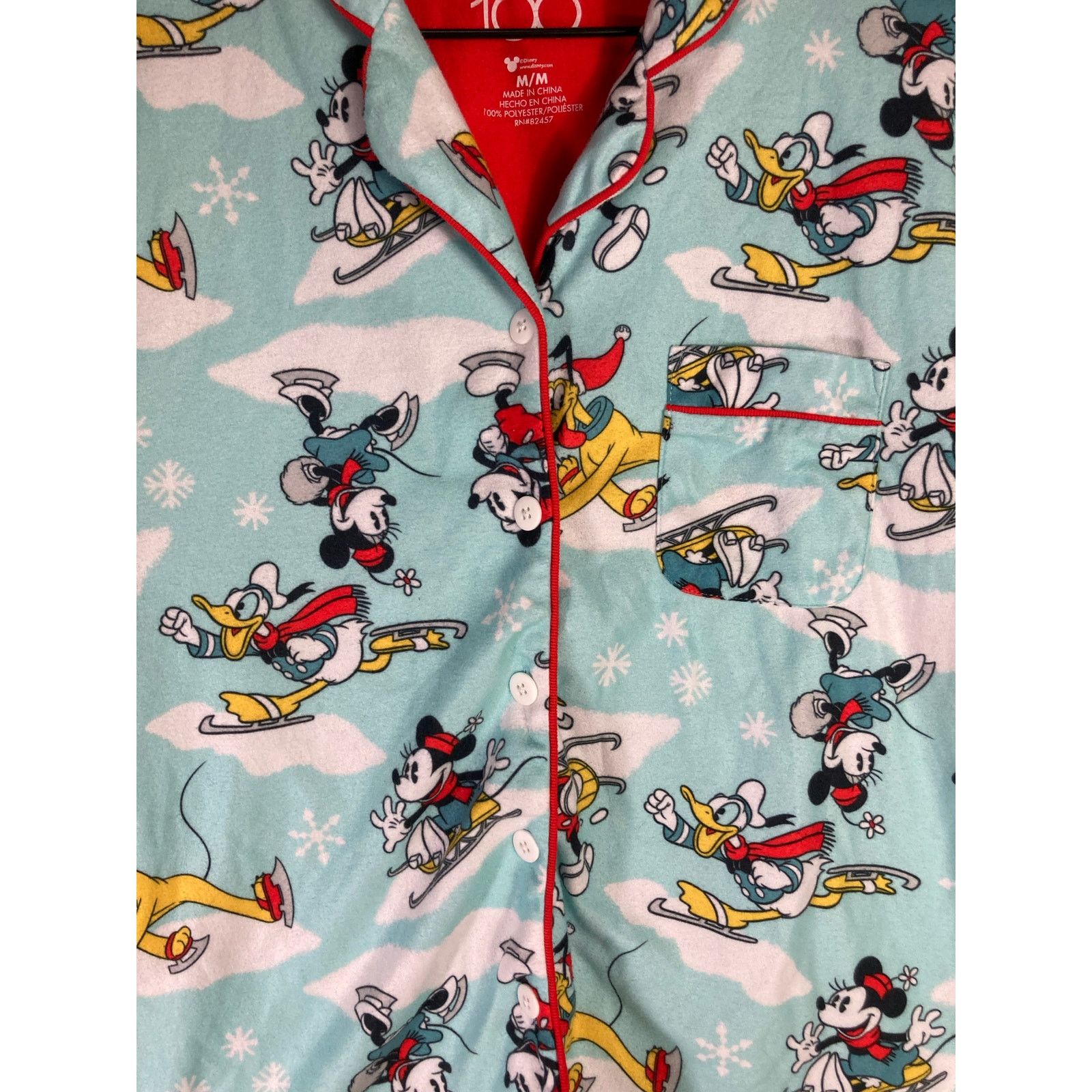 Disney Disney 100th Anniversary Mickey Mouse Pajama Top Size M Size M / US 6-8 / IT 42-44 - 3 Thumbnail