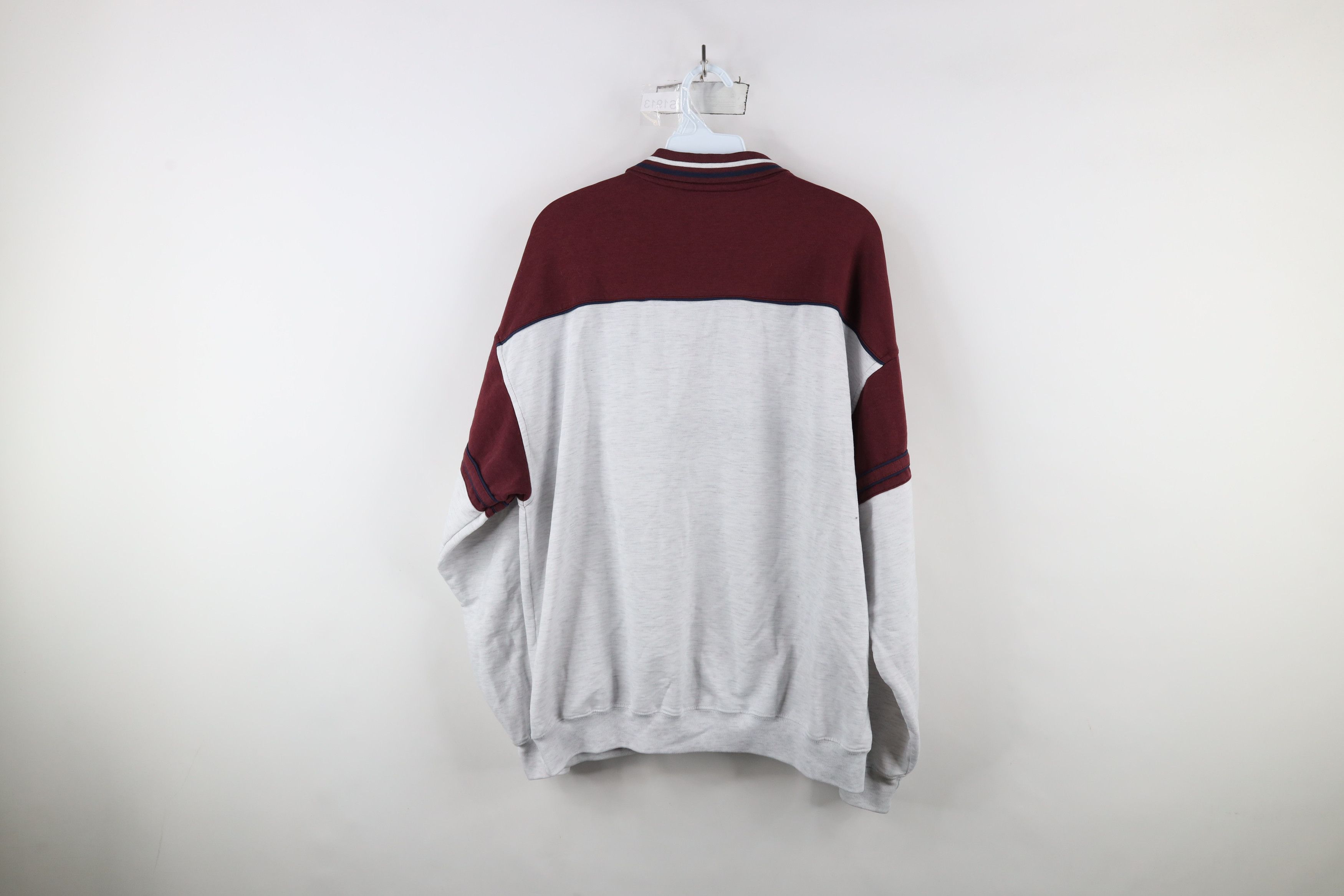Vintage Vintage 90s Streetwear Block Pullover Long Sleeve Rugby Polo Size US XL / EU 56 / 4 - 9 Thumbnail